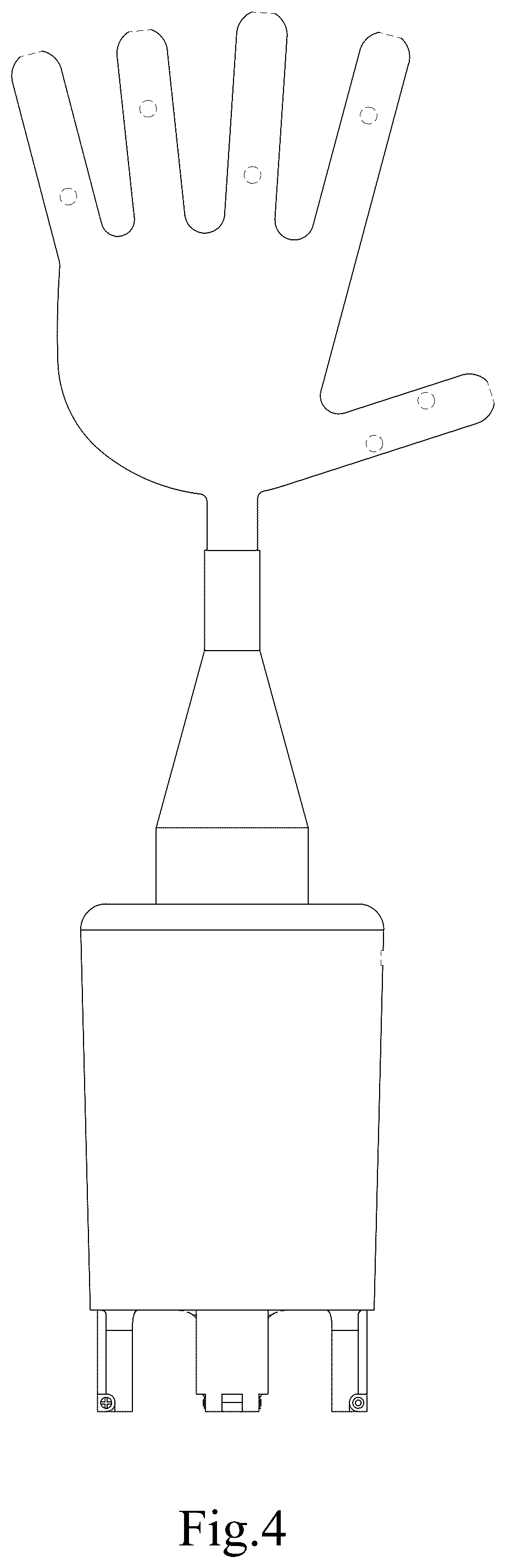 Patent USD1077402 Figure 4 – Glove drying apparatus