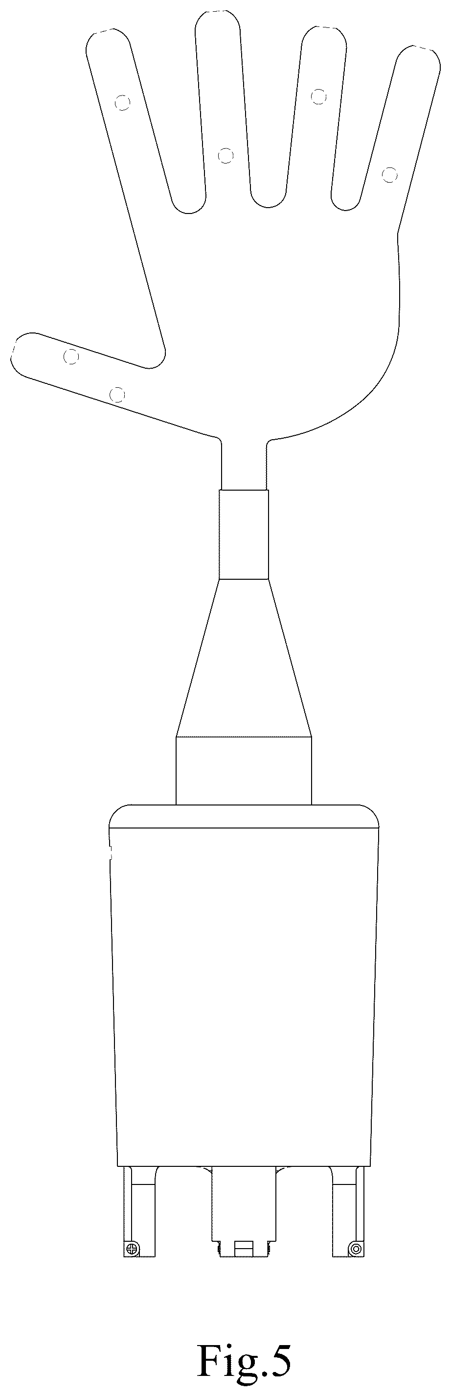 Patent USD1077402 Figure 5 – Glove drying apparatus