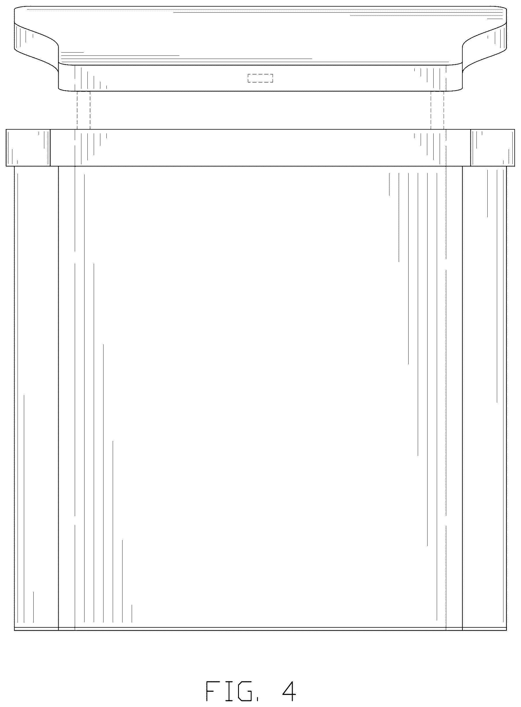 Patent USD1077403 Figure 4 – Trash can