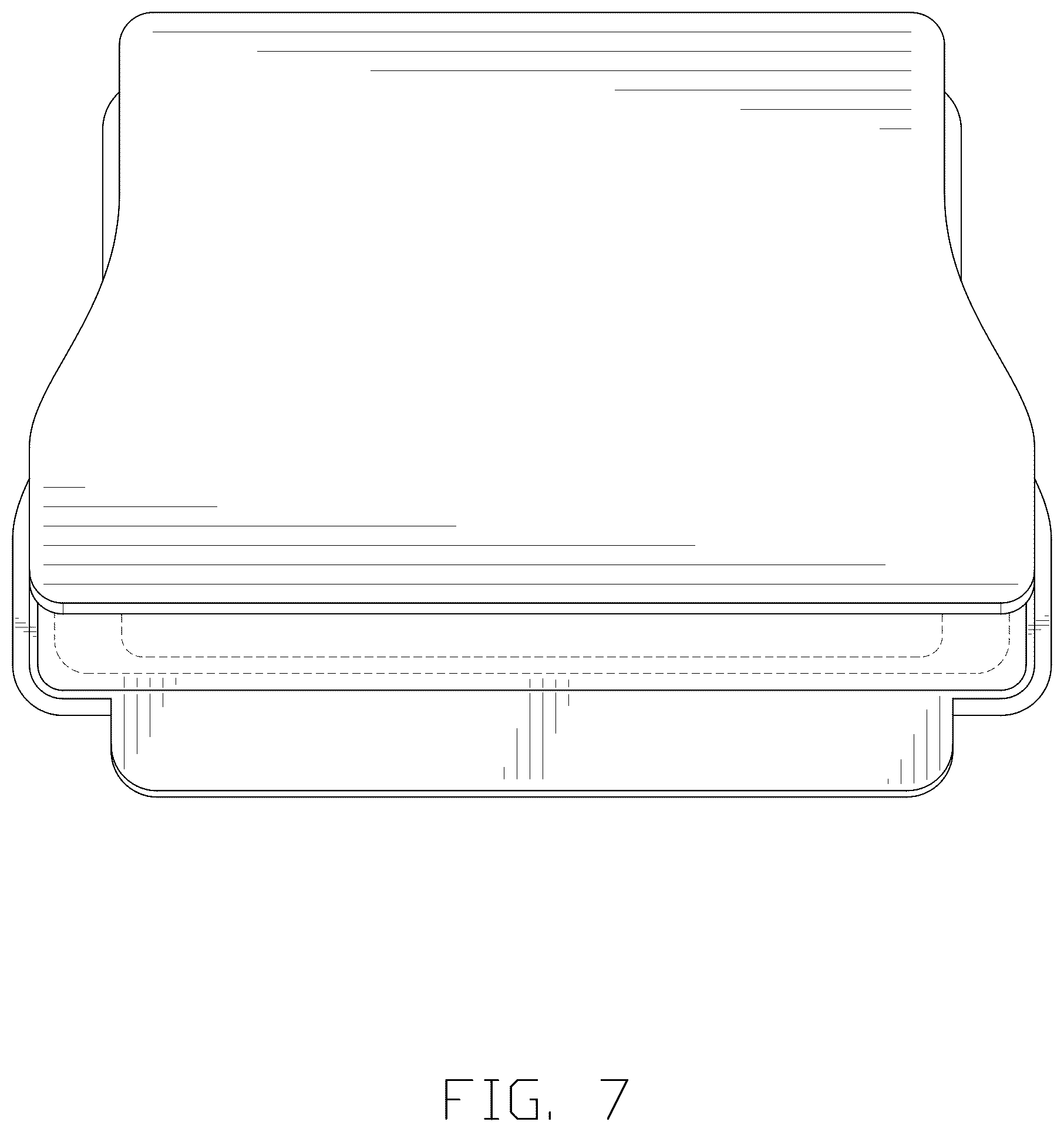Patent USD1077403 Figure 7 – Trash can