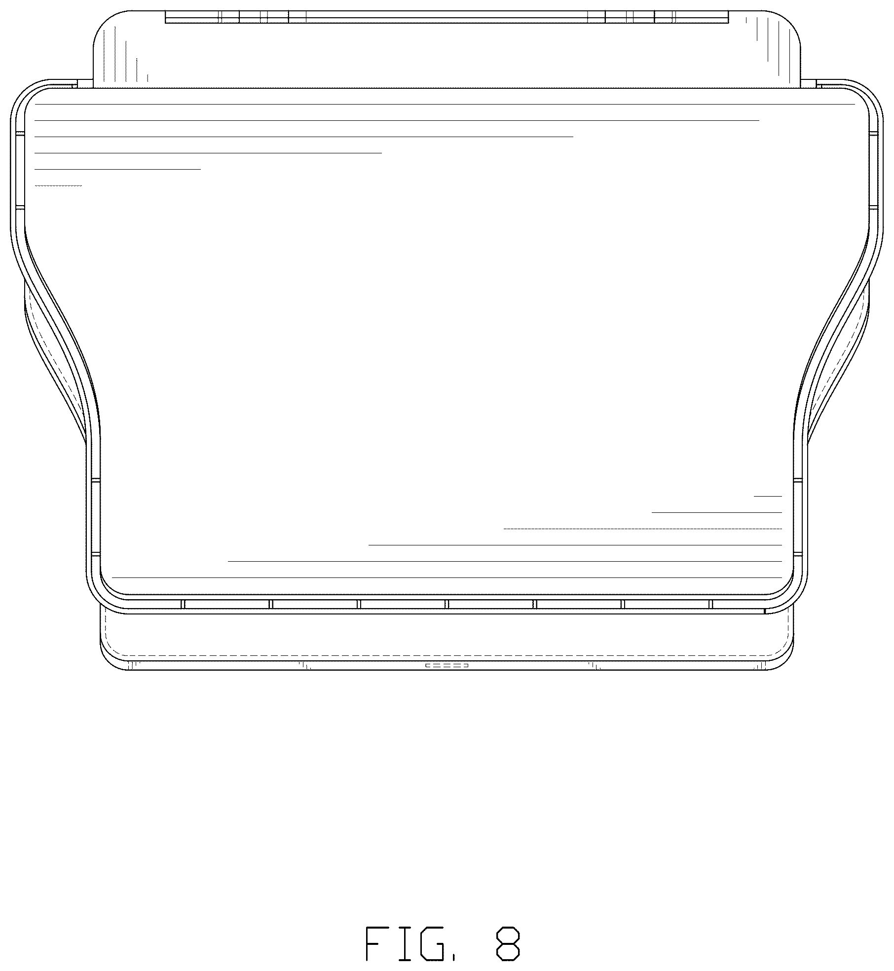 Patent USD1077403 Figure 8 – Trash can
