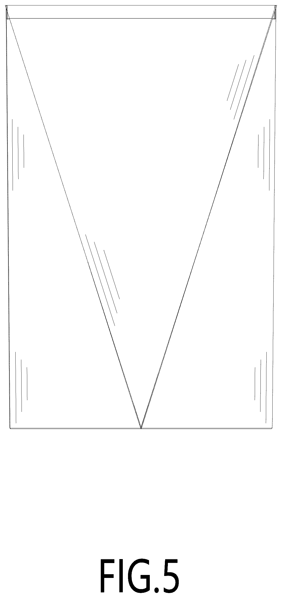 Patent USD1077404 Figure 5 – Trash can