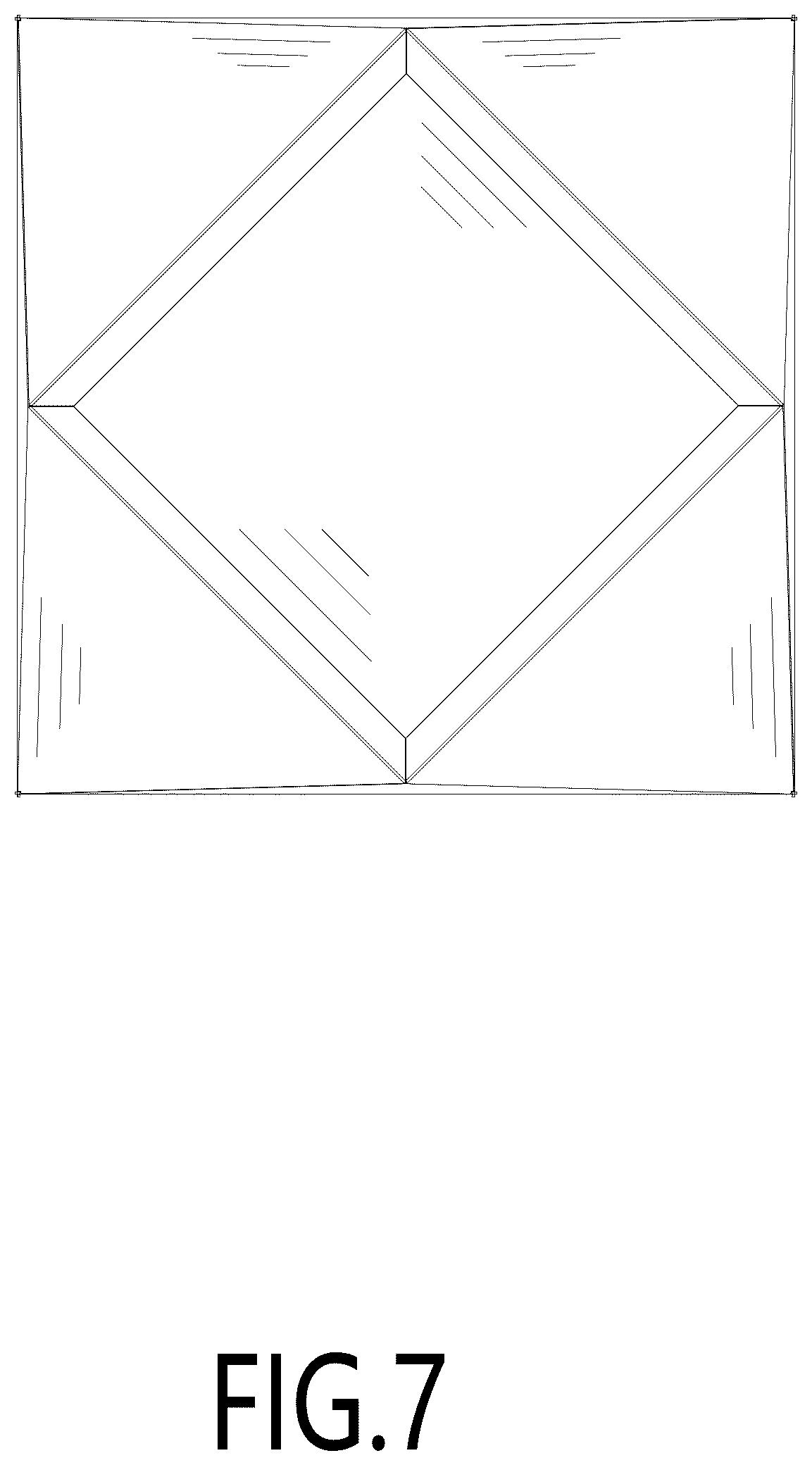 Patent USD1077404 Figure 7 – Trash can