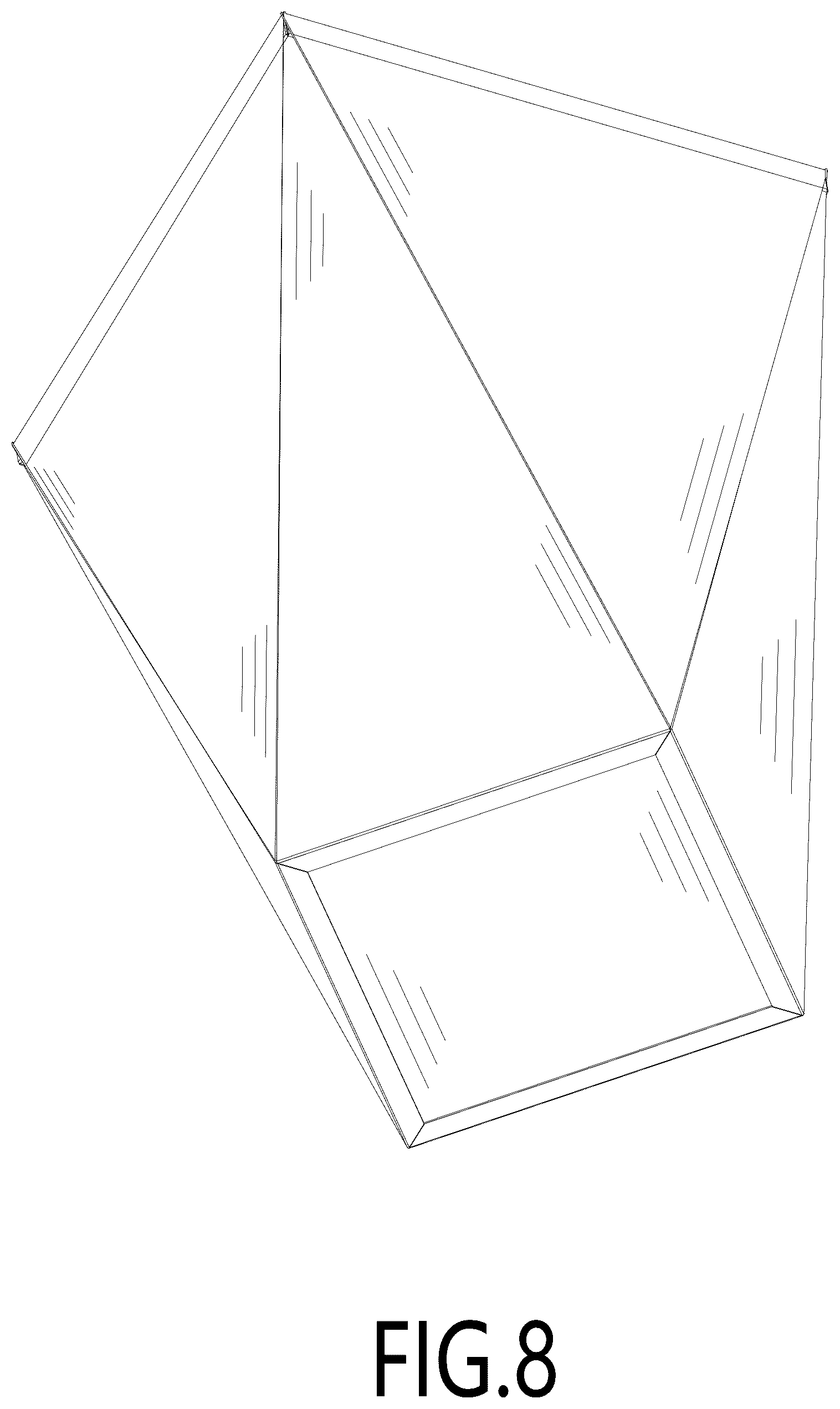 Patent USD1077404 Figure 8 – Trash can
