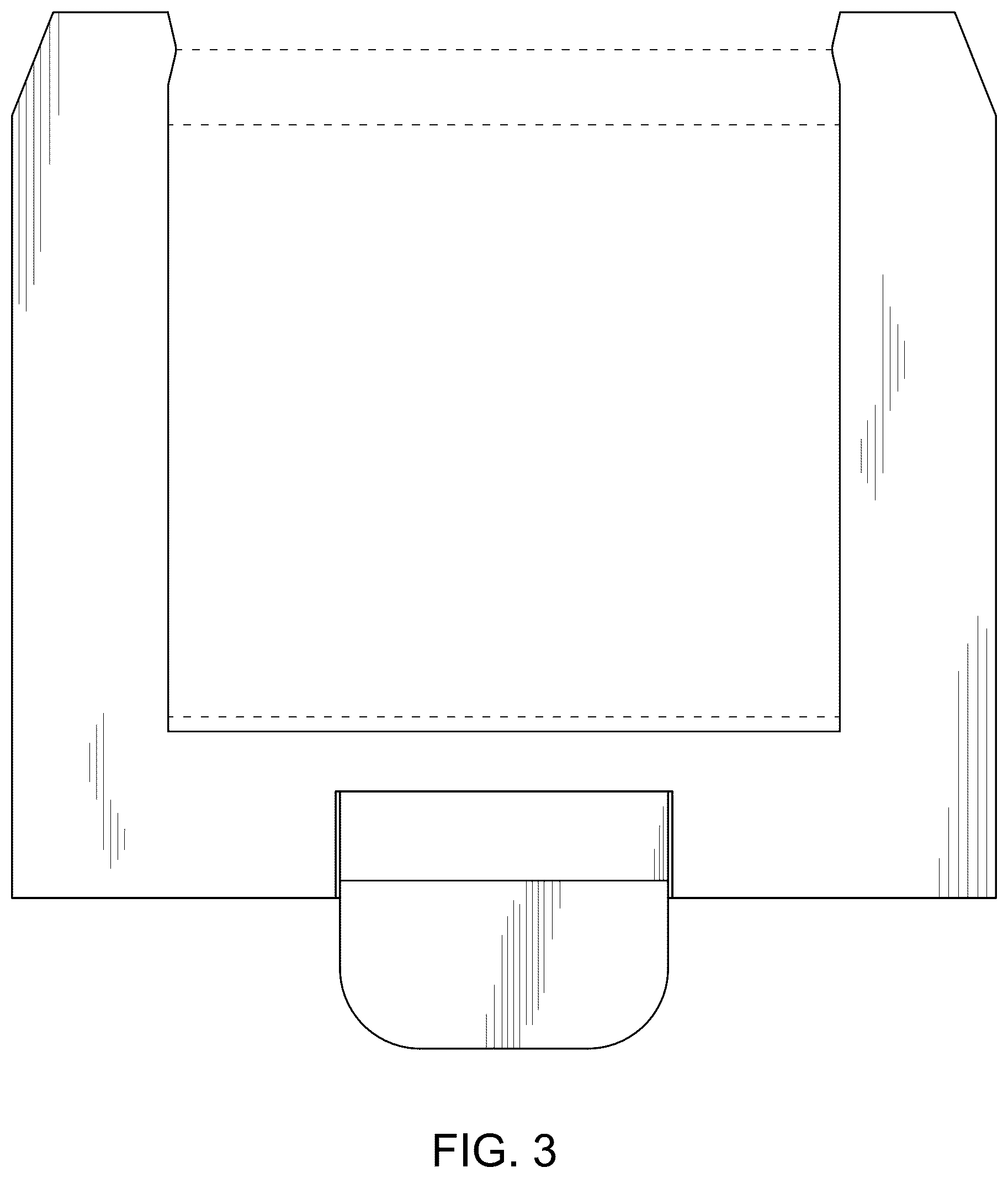 Patent USD1077405 Figure 3 – Heat exchanger bag holder