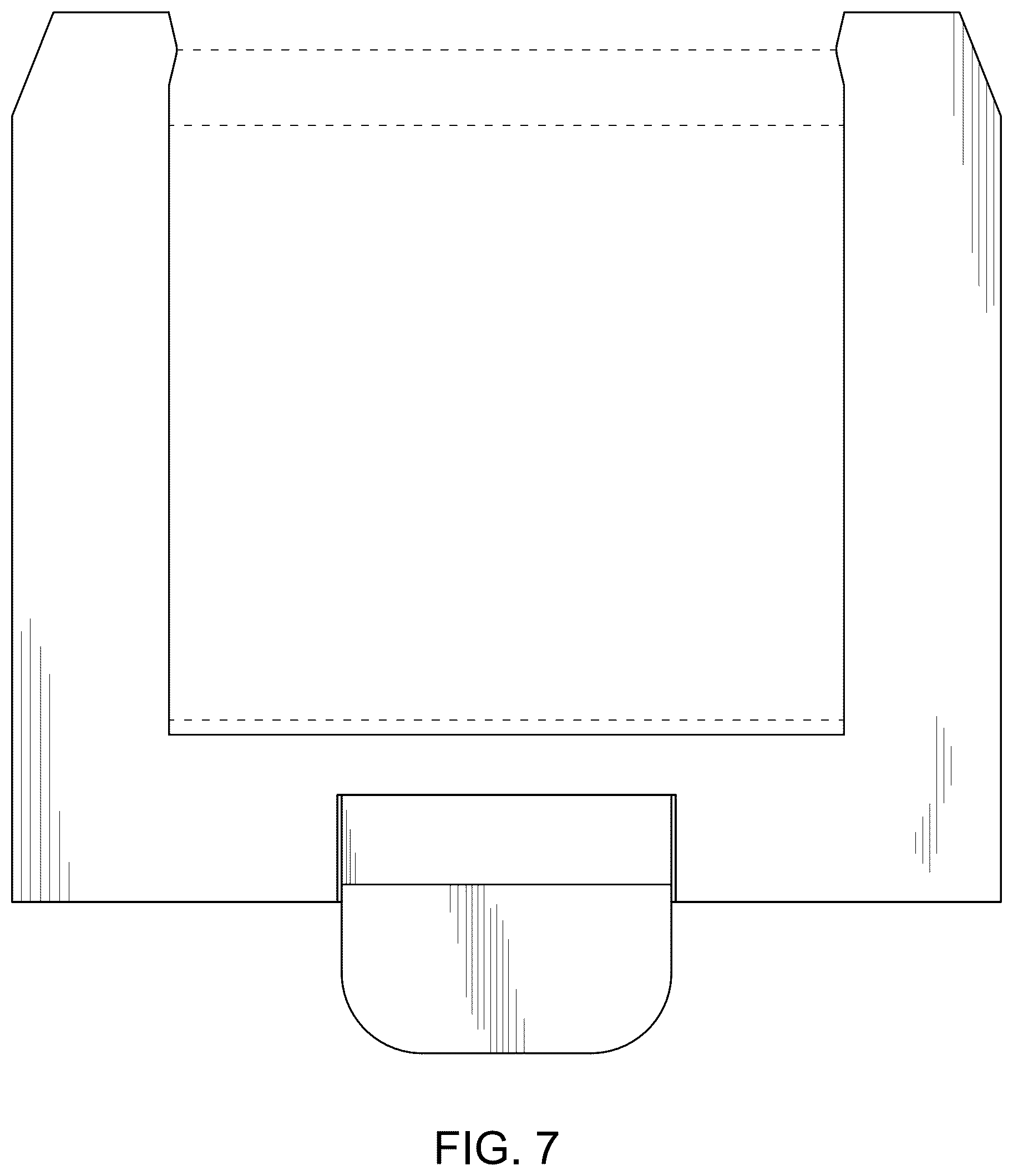 Patent USD1077405 Figure 6 – Heat exchanger bag holder
