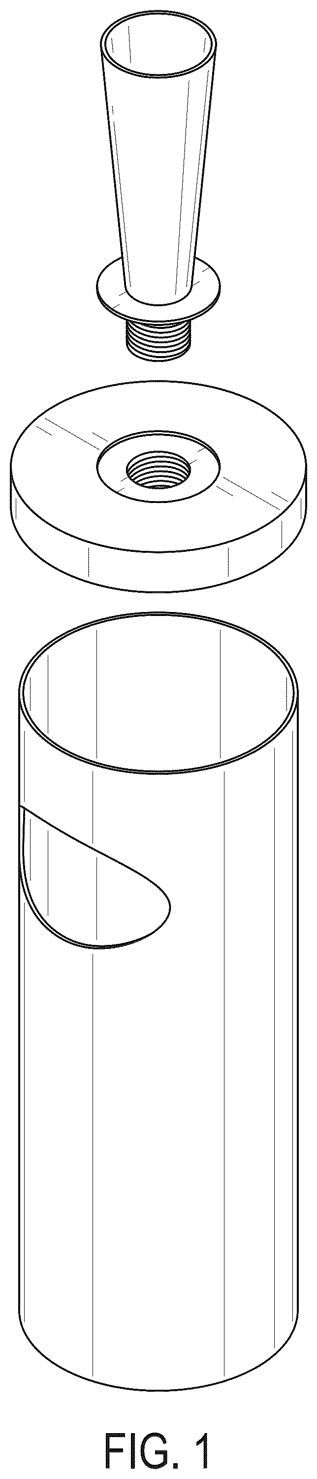 Patent USD1077406 Figure 1 – Receptacle