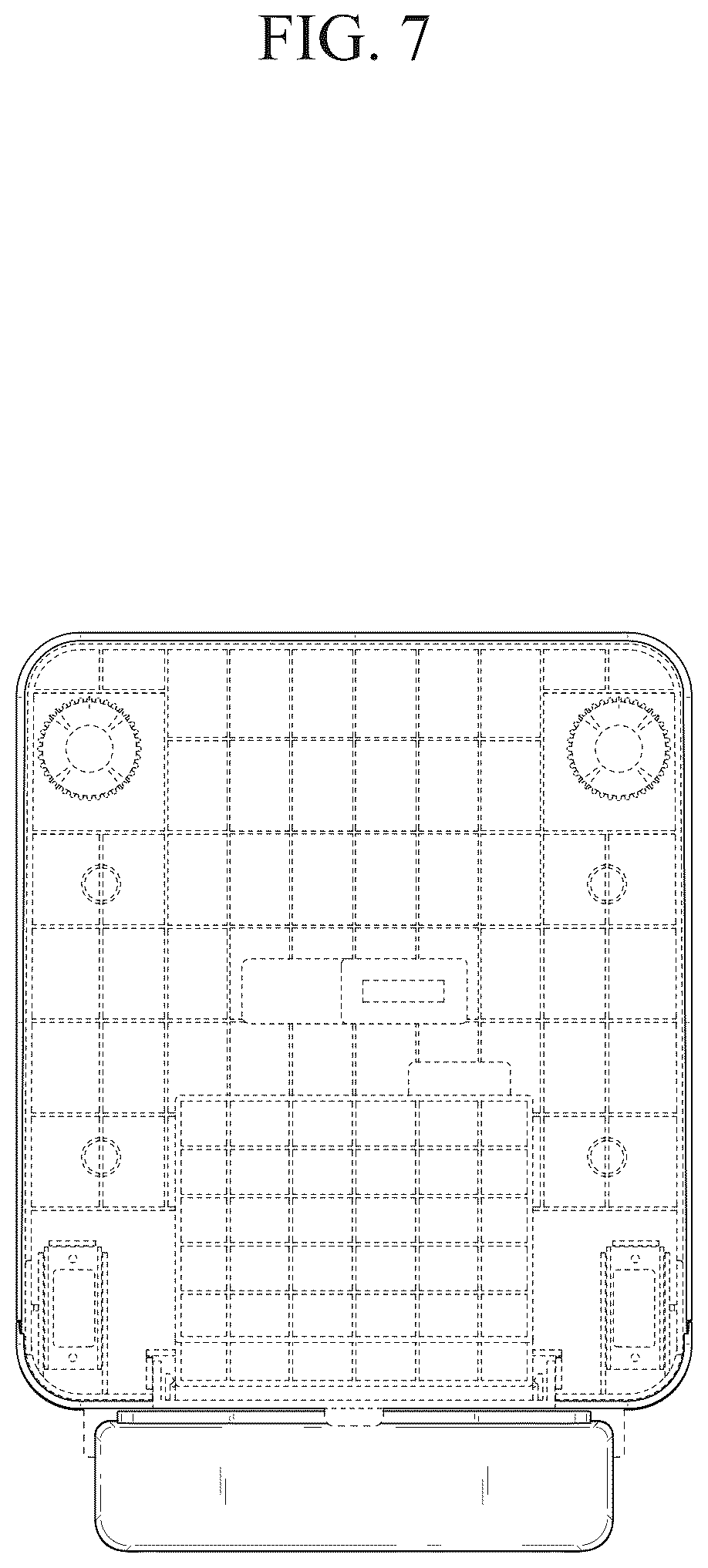 Patent USD1077407 Figure 7 – Food waste disposal apparatus