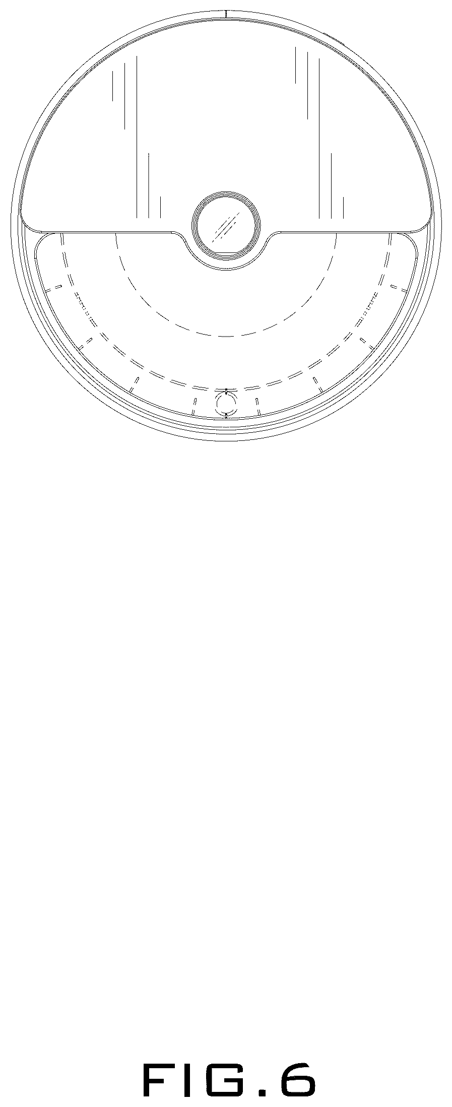 Patent USD1077408 Figure 6 – Automated trash can