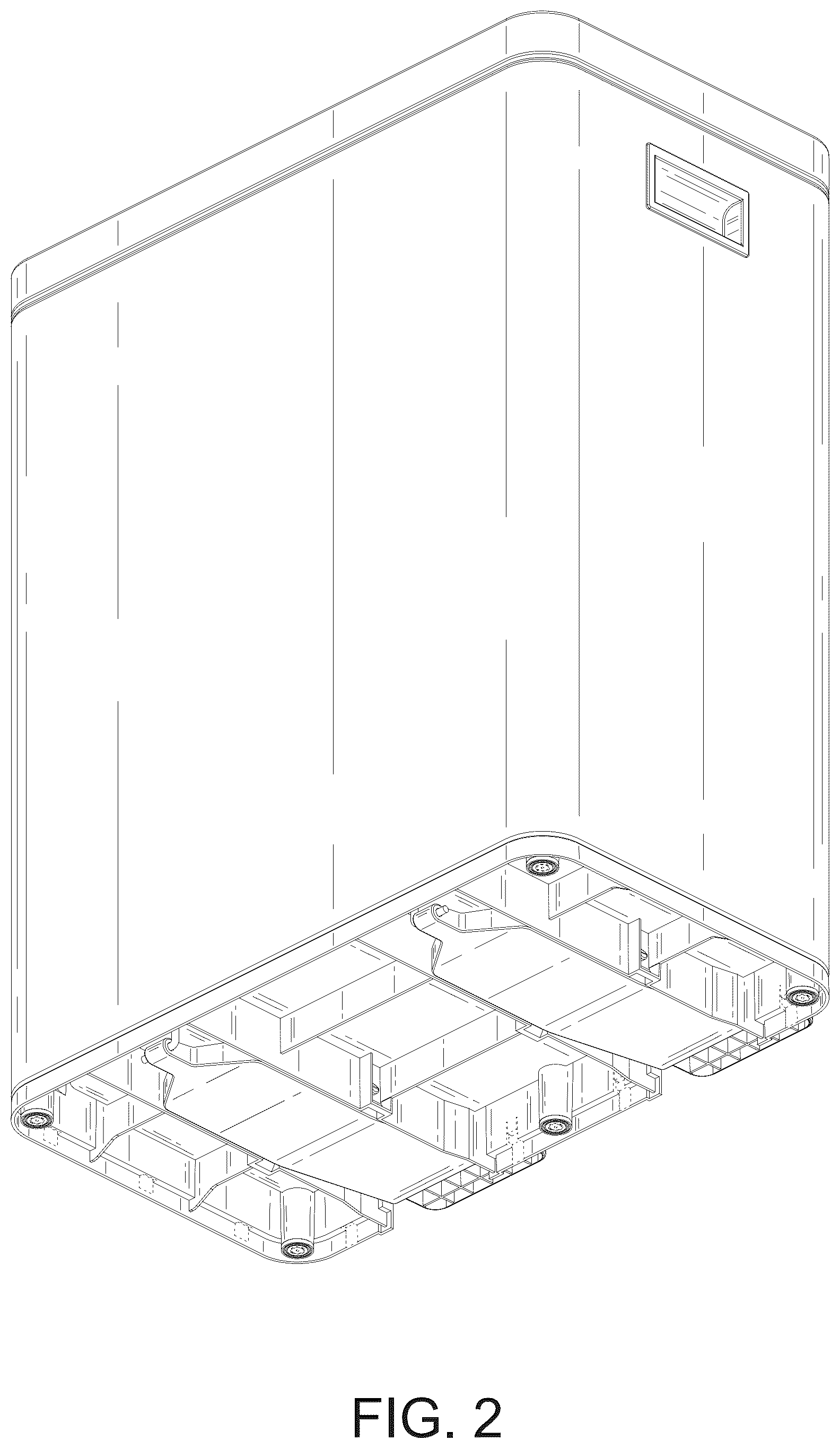 Patent USD1077410 Figure 2 – Garbage can