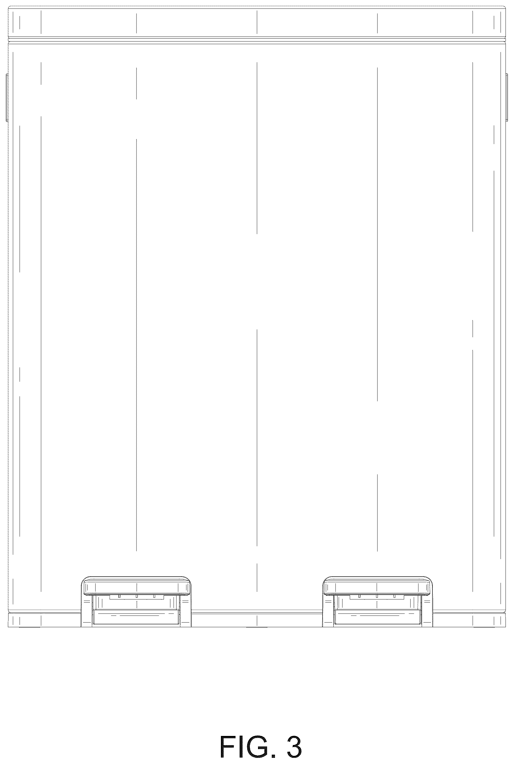 Patent USD1077410 Figure 3 – Garbage can