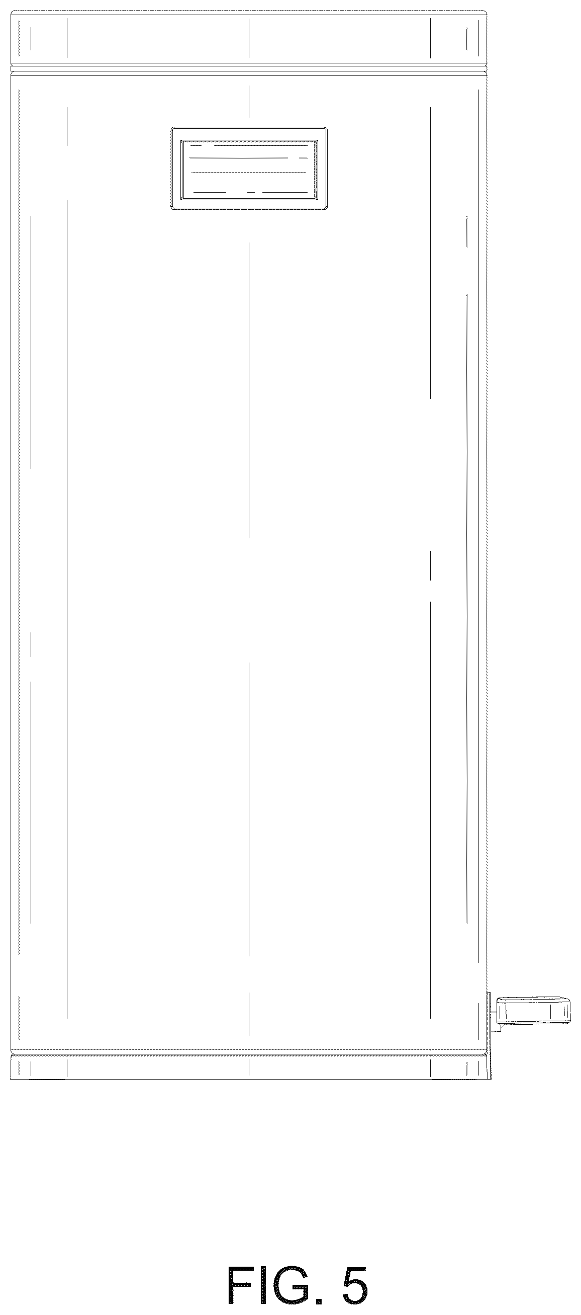 Patent USD1077410 Figure 5 – Garbage can
