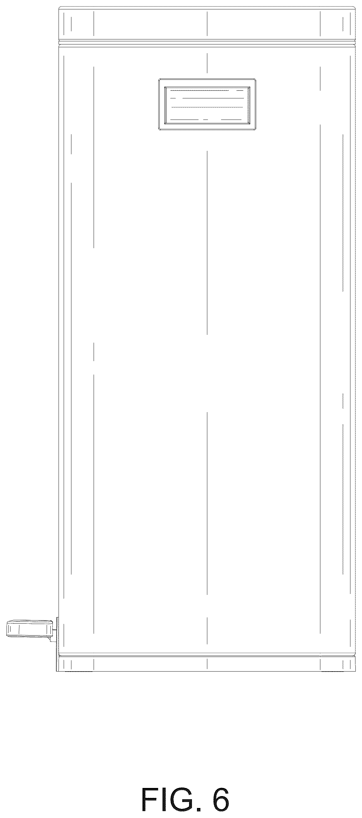 Patent USD1077410 Figure 6 – Garbage can
