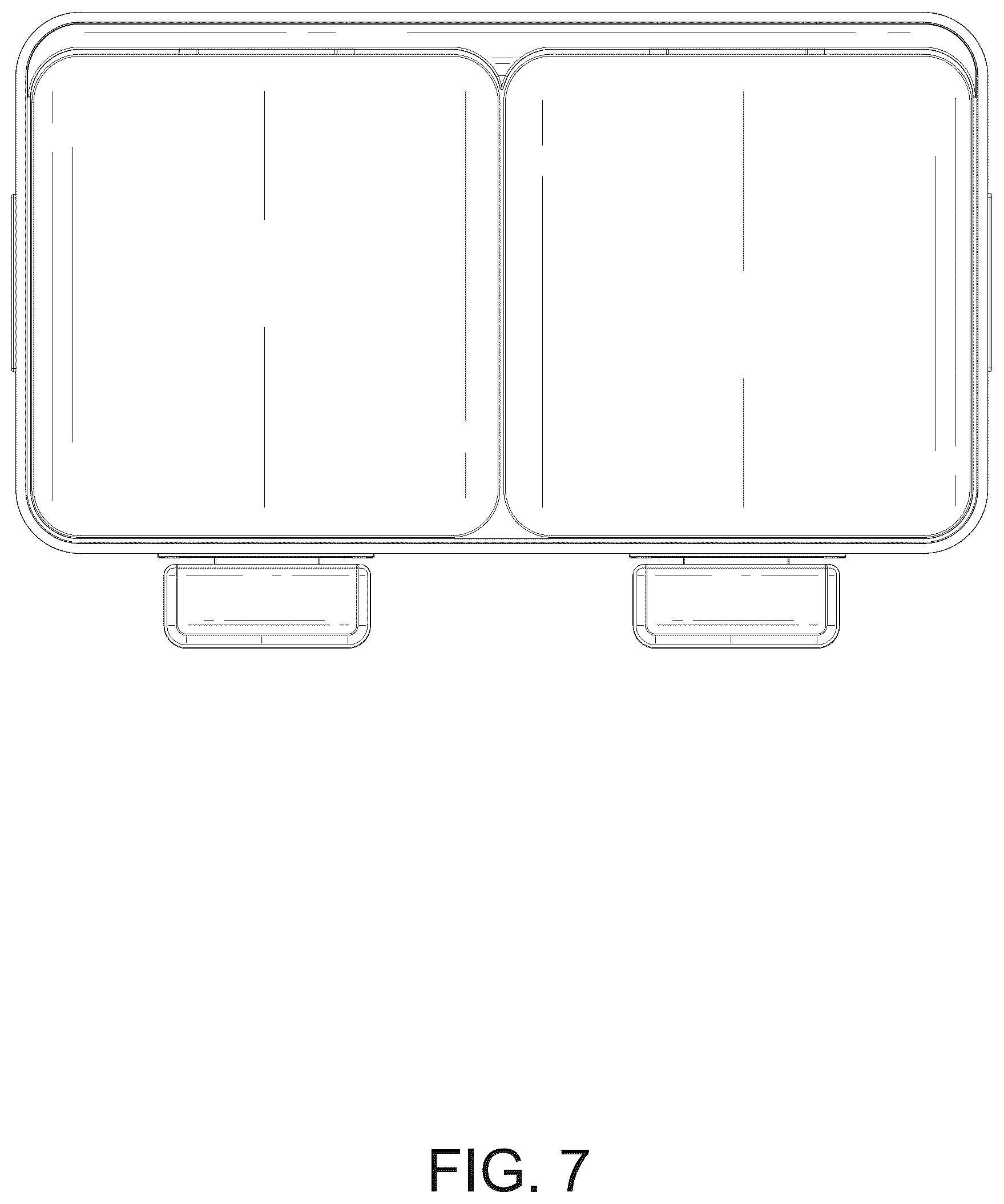 Patent USD1077410 Figure 7 – Garbage can