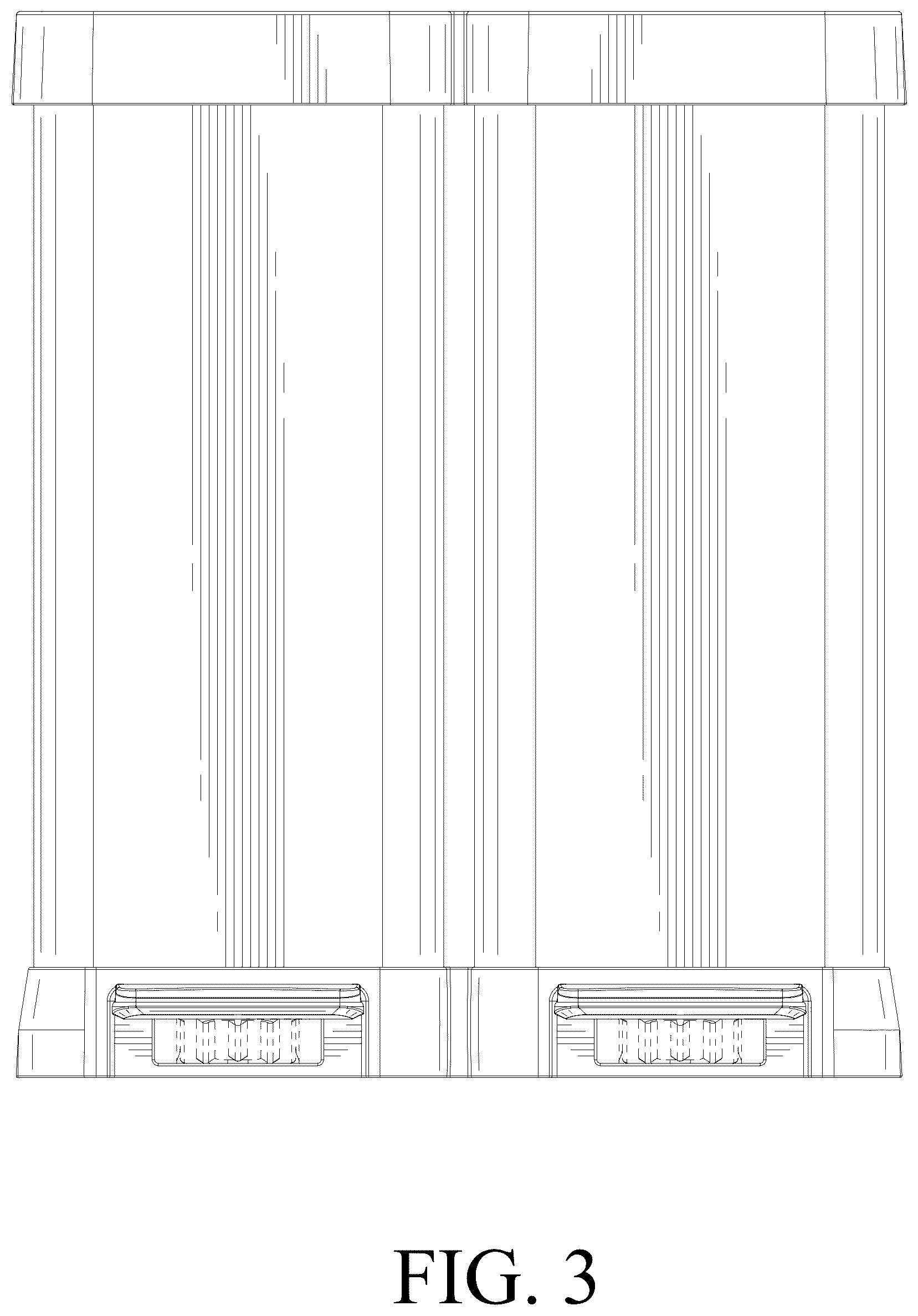 Patent USD1077411 Figure 3 – Dustbin