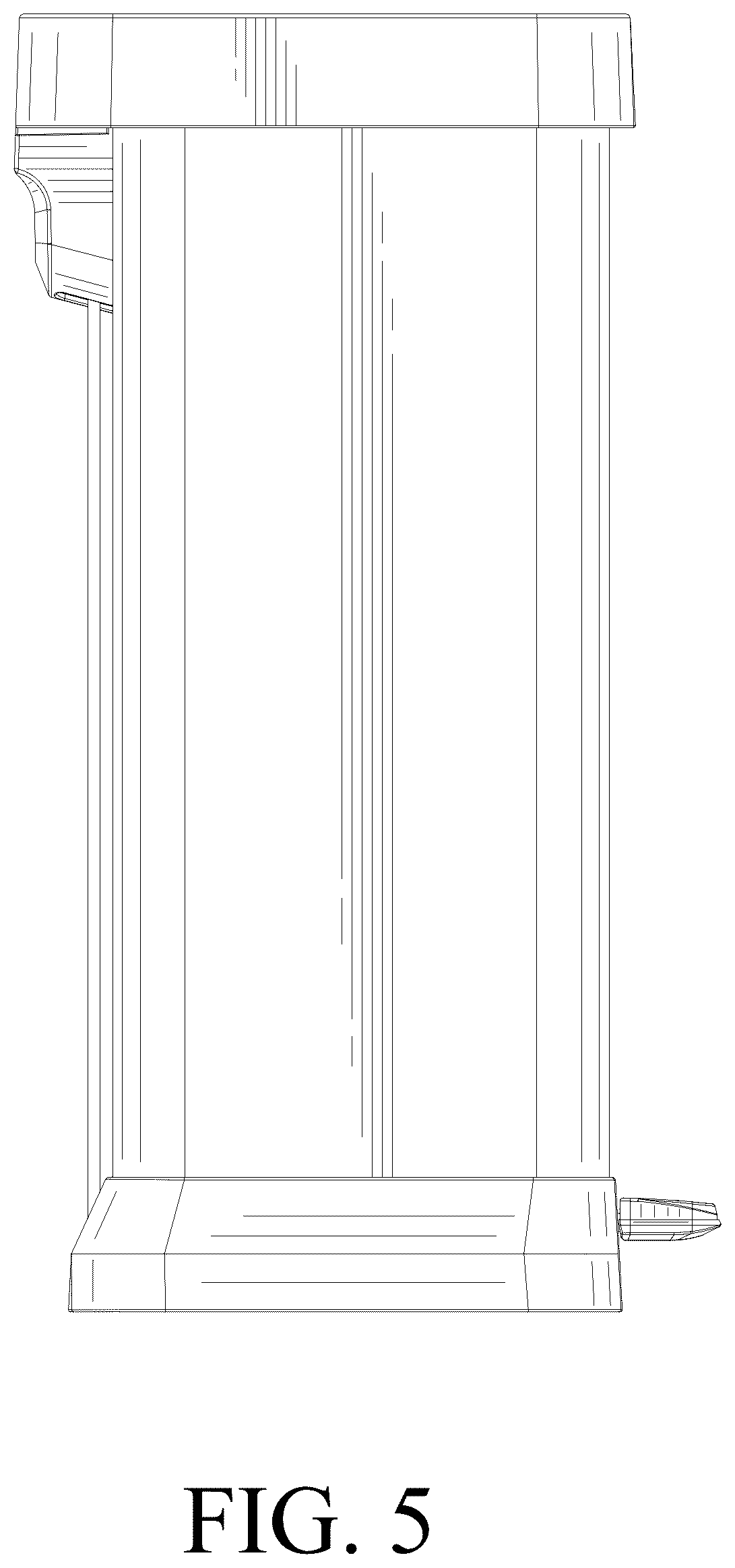 Patent USD1077411 Figure 5 – Dustbin