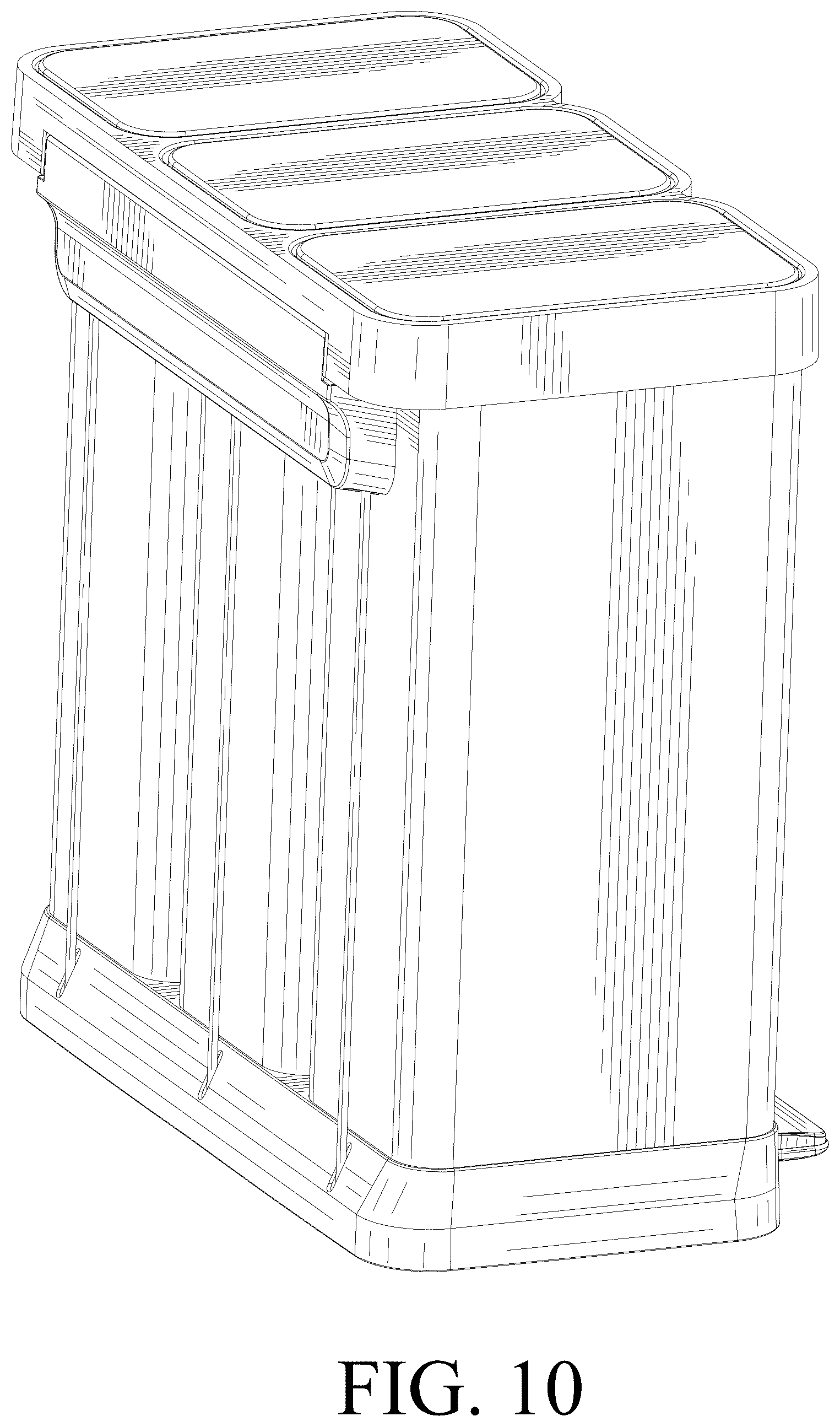 Patent USD1077411 Figure 10 – Dustbin
