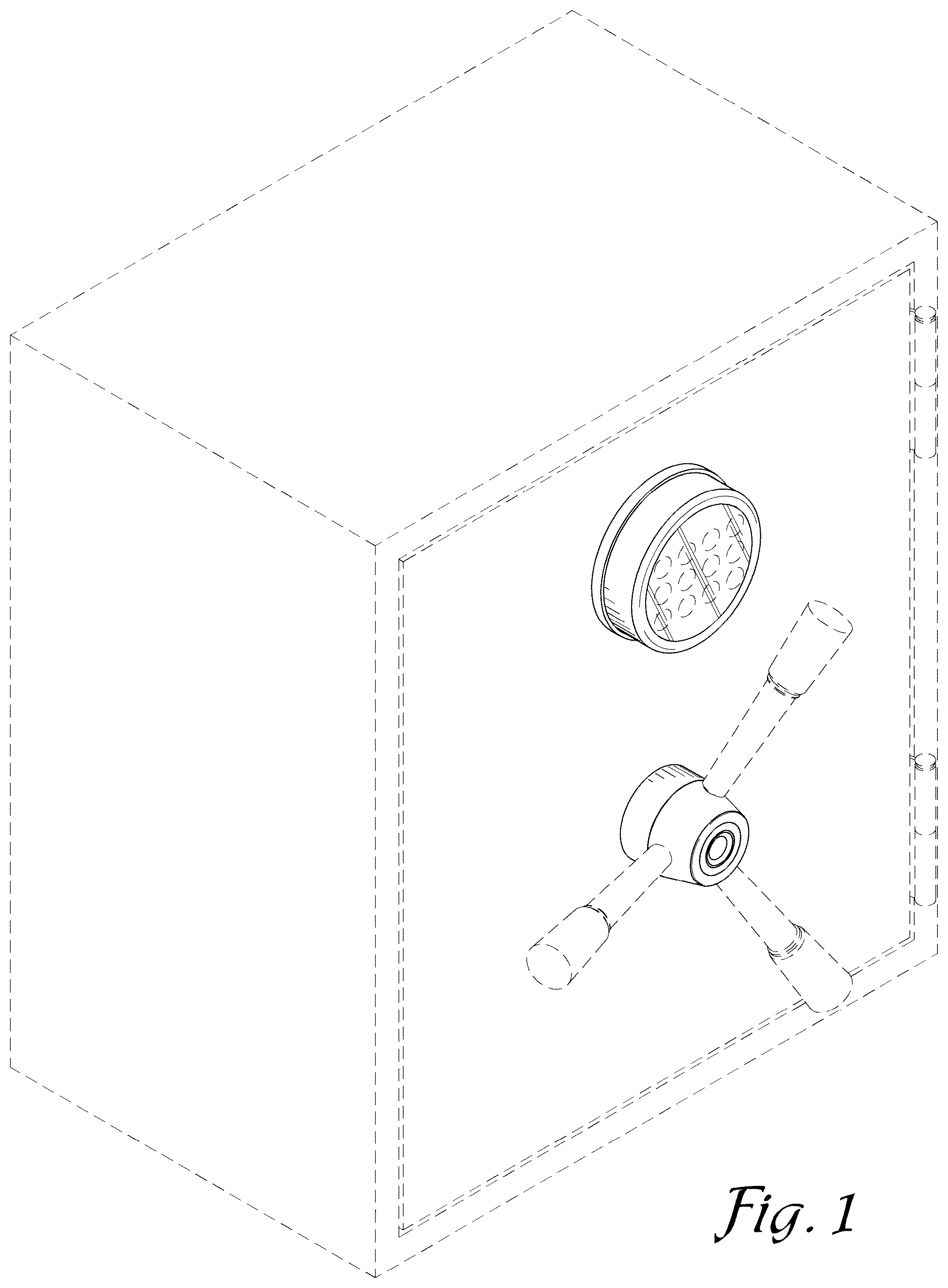 Patent USD1077413 Figure 1 – Biometric door assembly