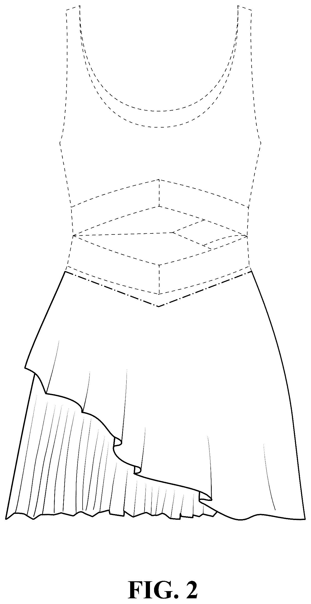 Patent USD1077417 Figure 2 – Garment