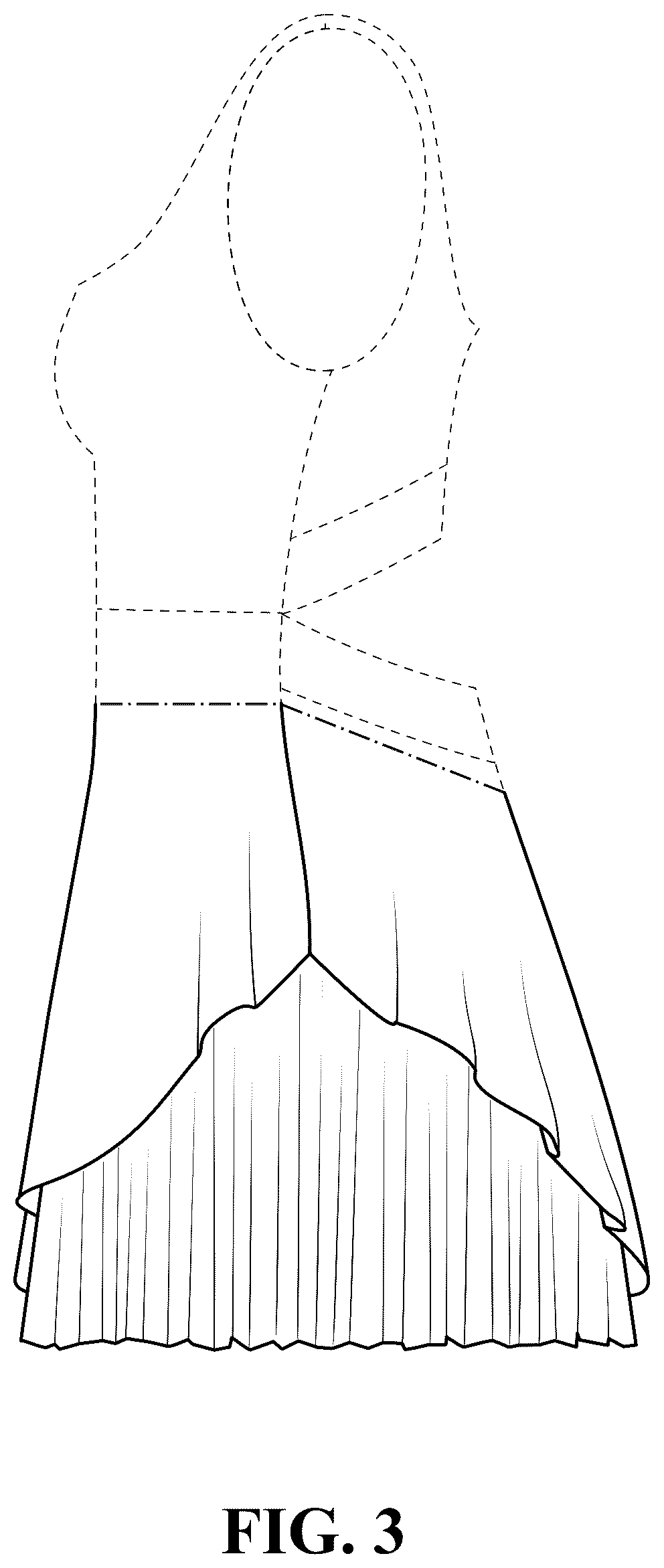 Patent USD1077417 Figure 3 – Garment