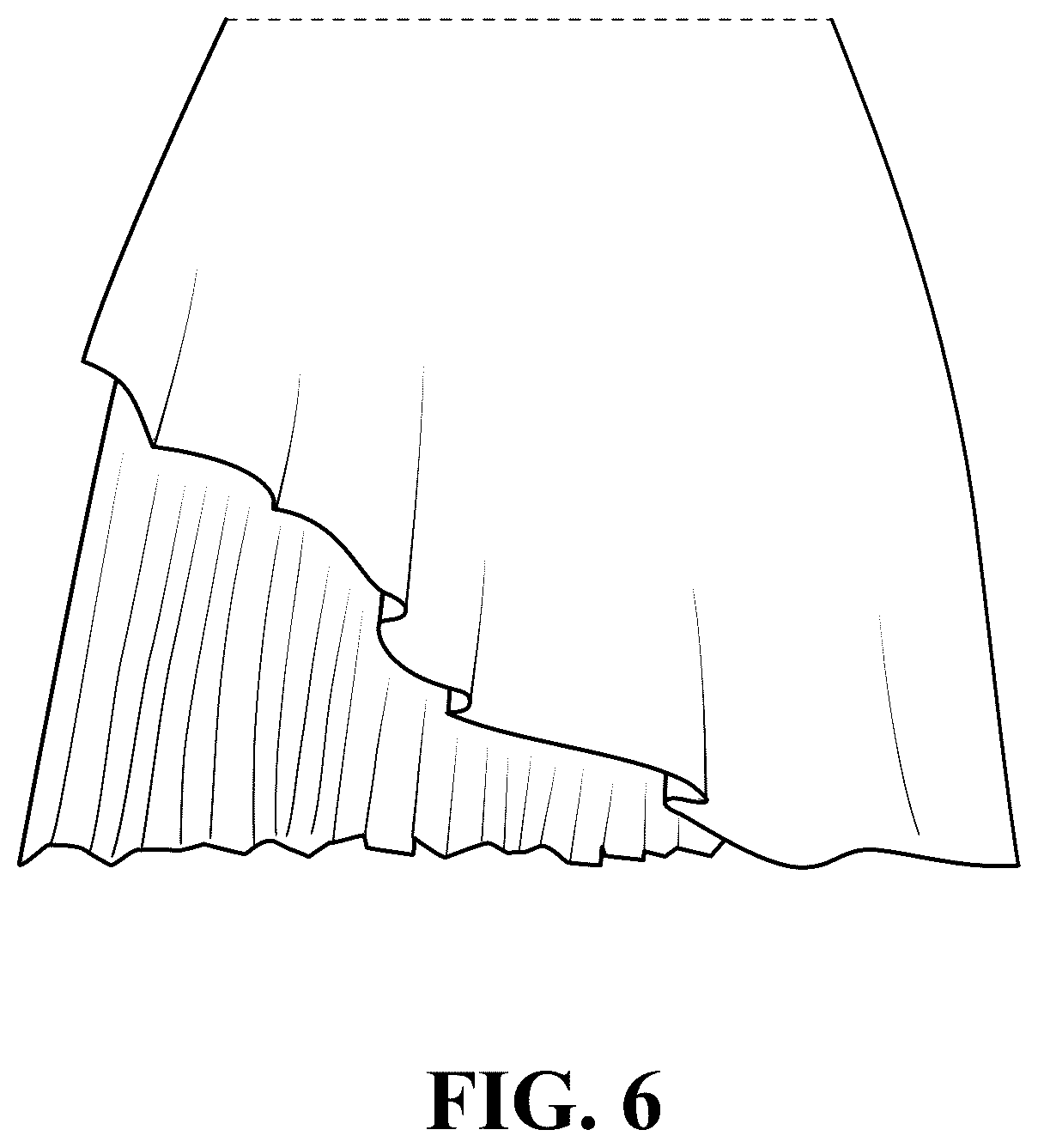 Patent USD1077417 Figure 6 – Garment