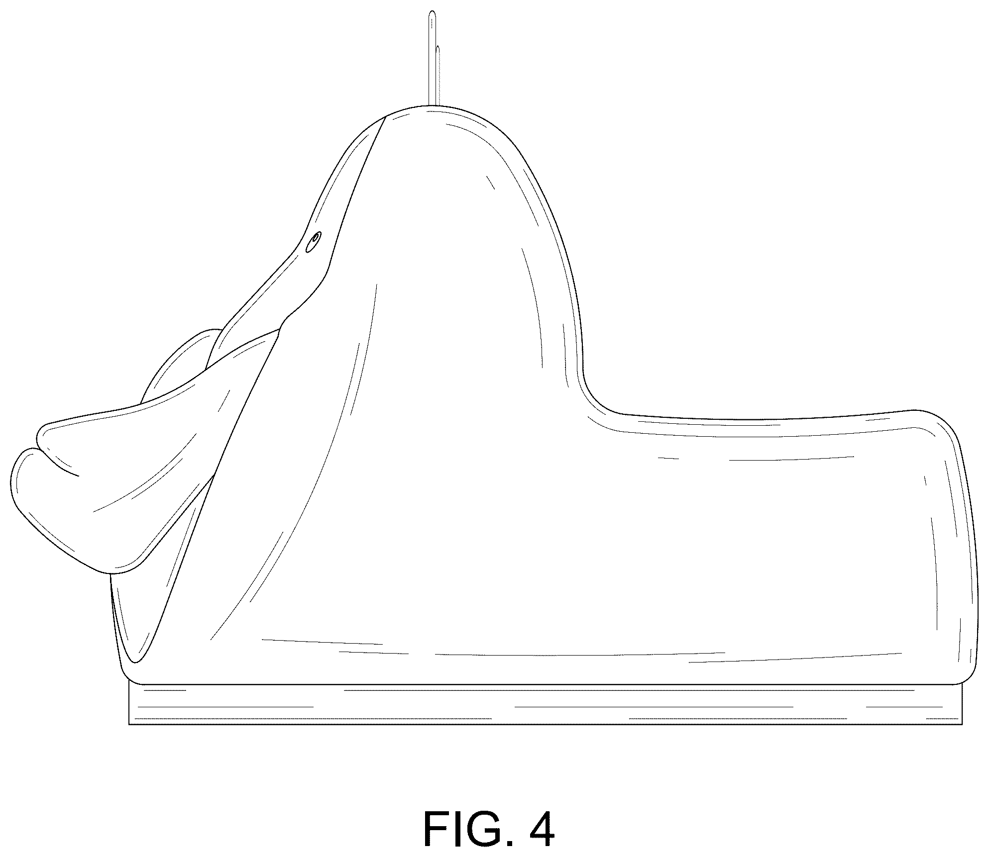 Patent USD1077423 Figure 4 – Slipper
