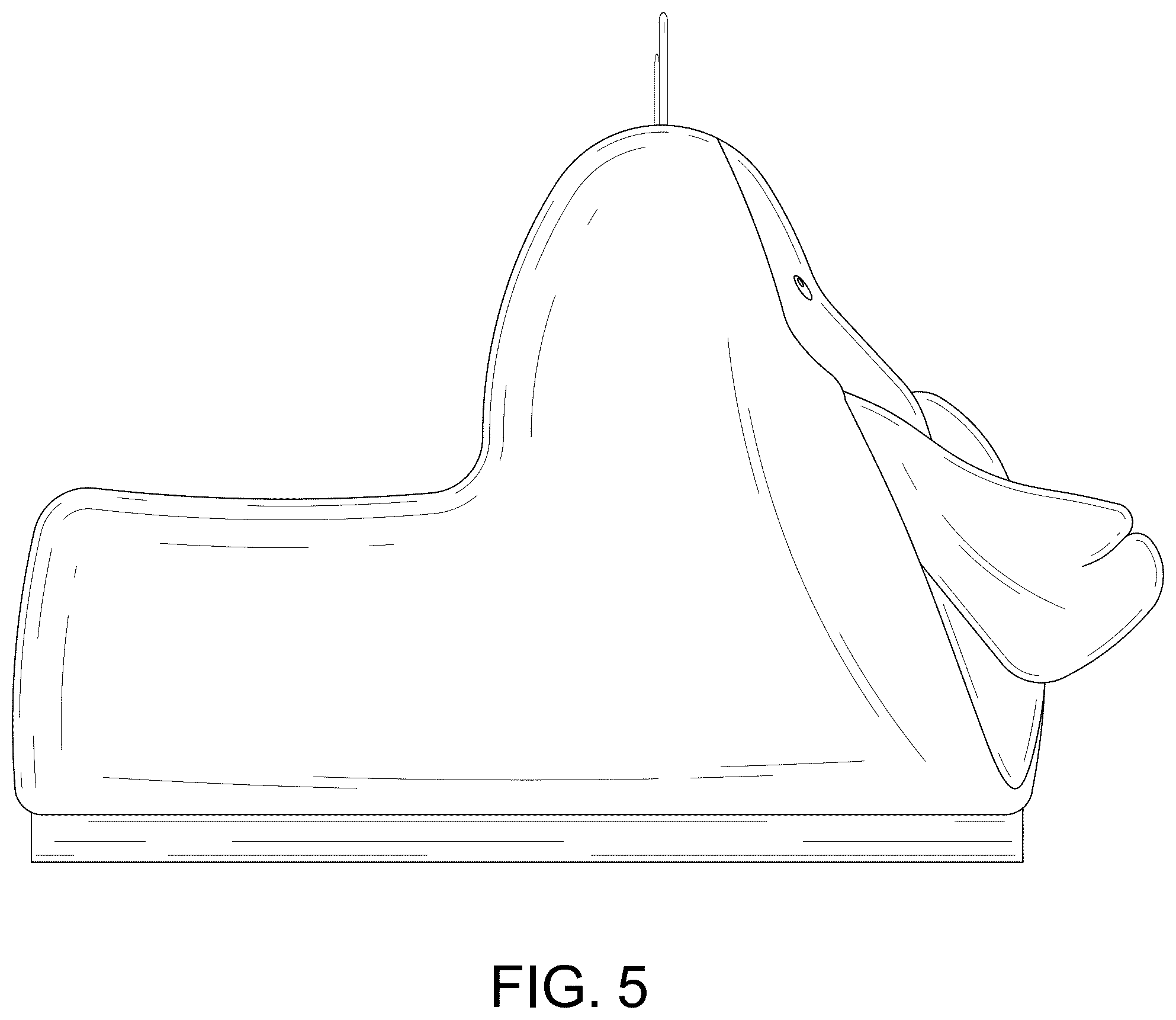 Patent USD1077423 Figure 5 – Slipper