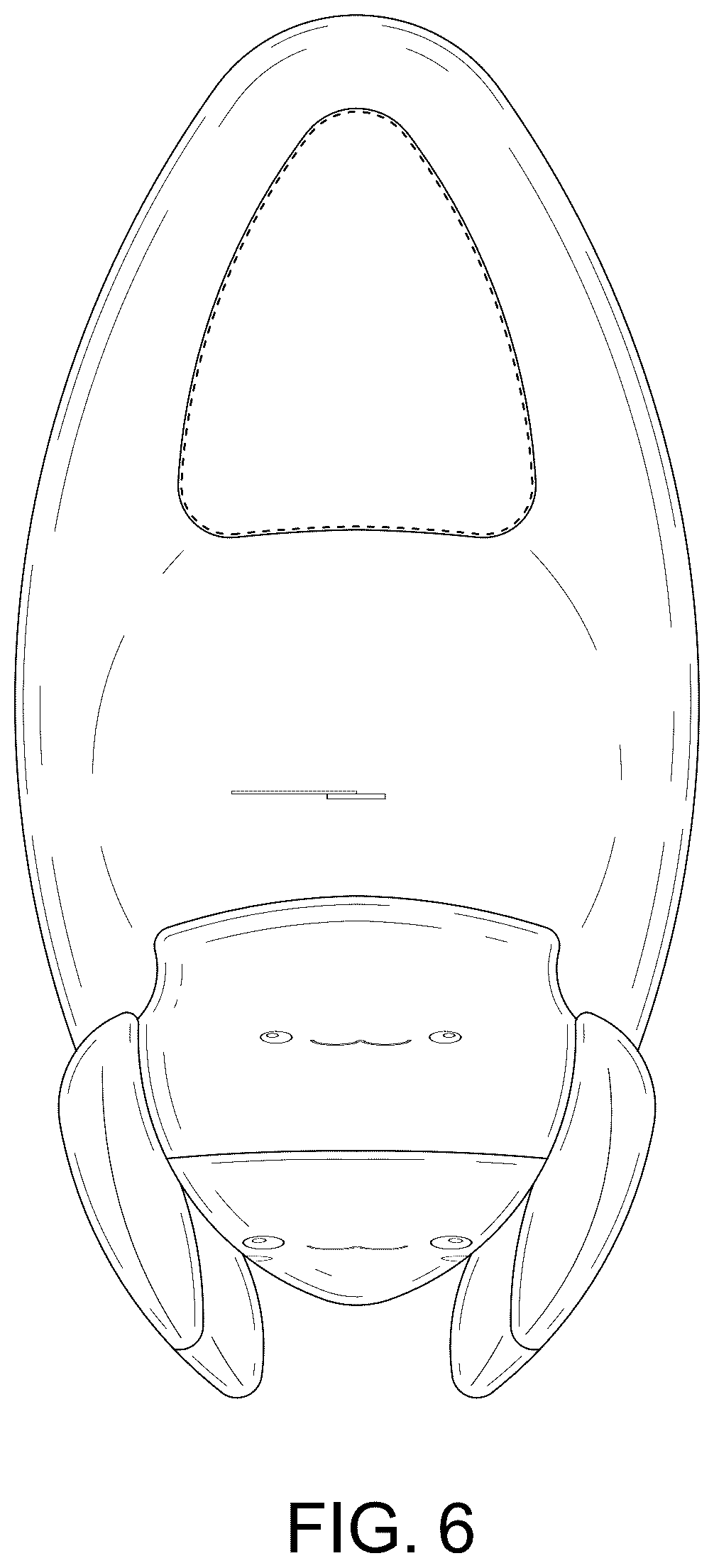 Patent USD1077423 Figure 6 – Slipper