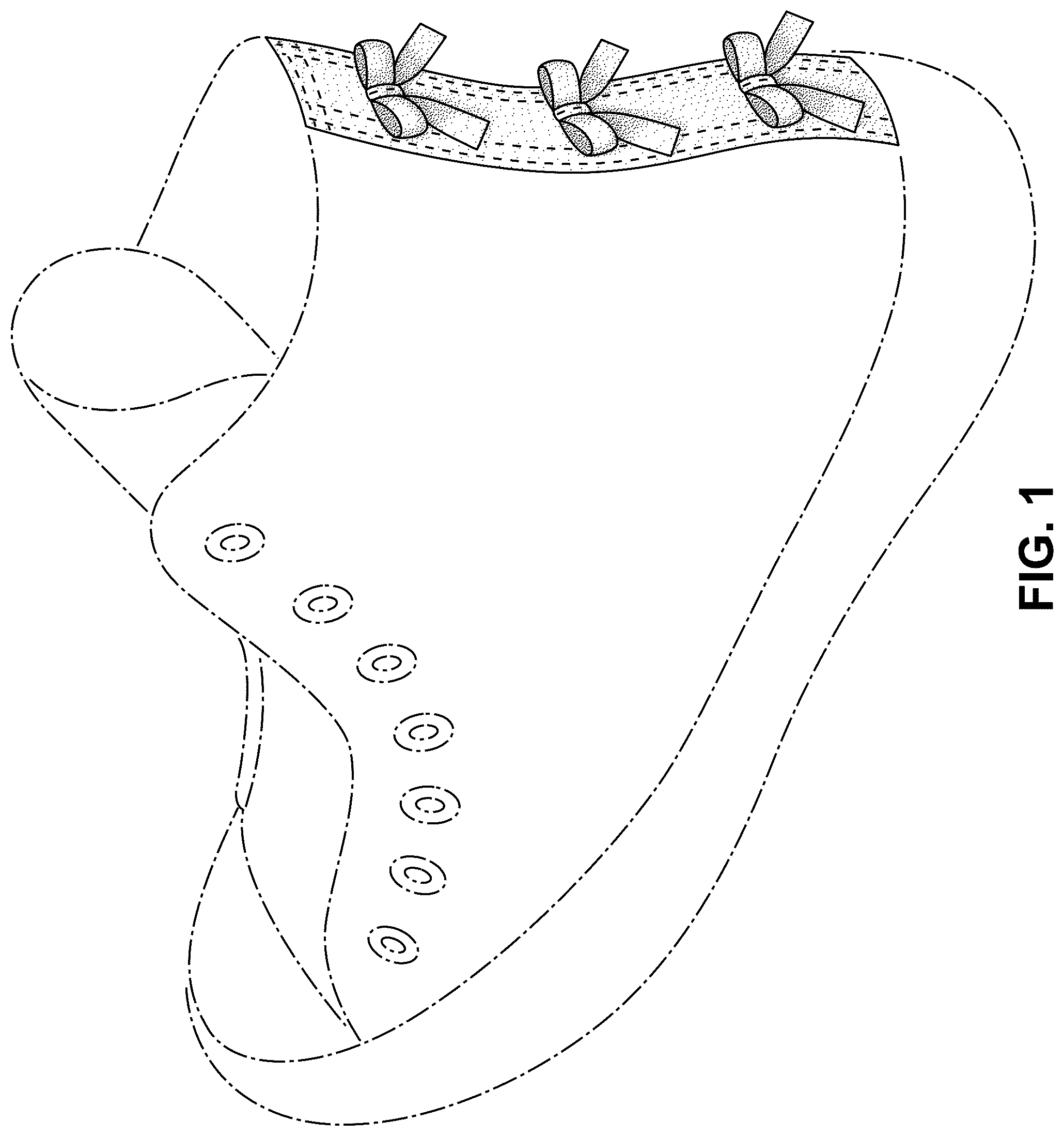 Patent USD1077424 Figure 1 – Shoe