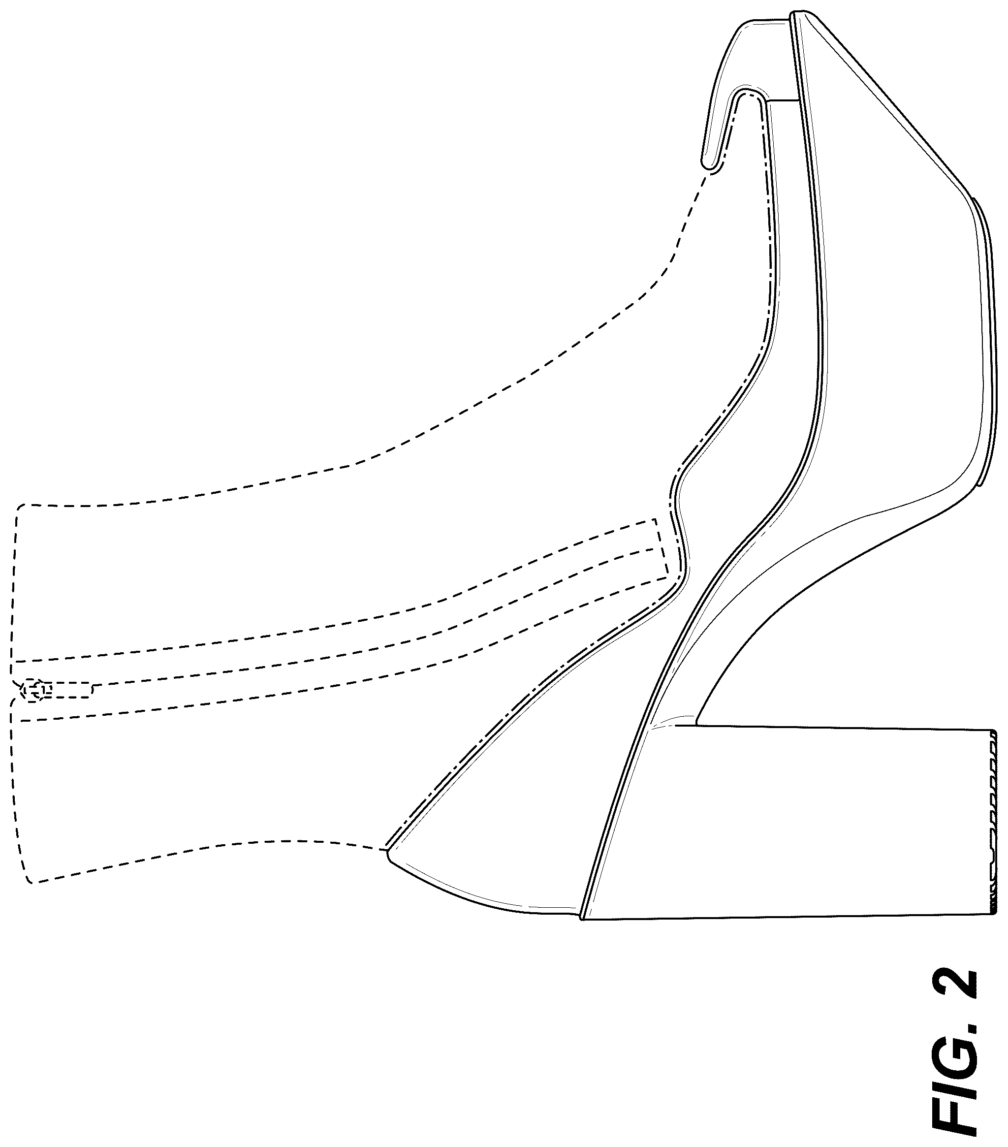 Patent USD1077429 Figure 2 – Footwear