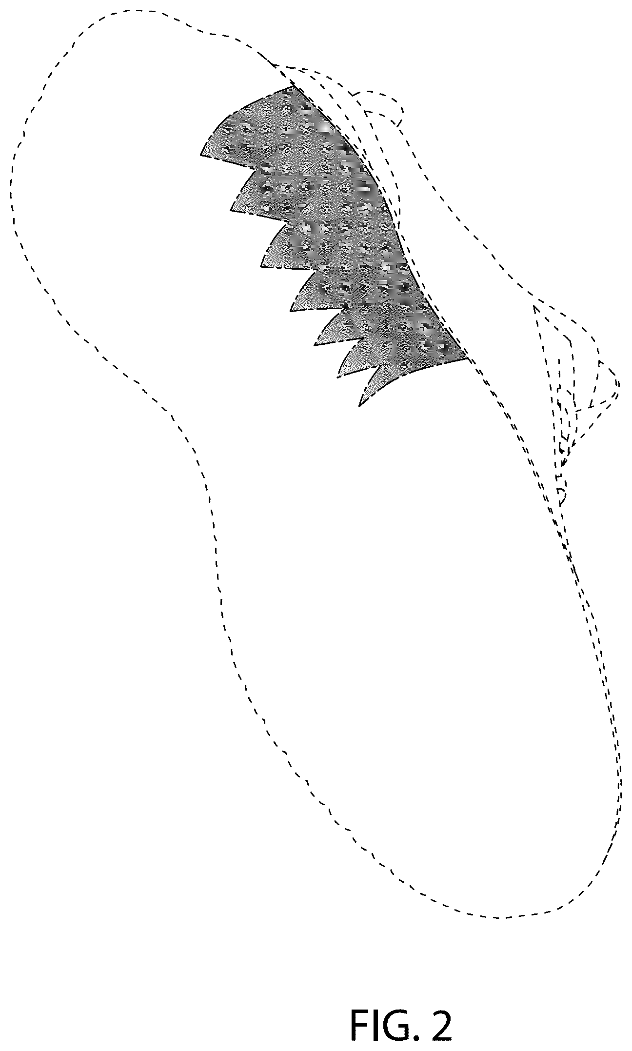 Patent USD1077430 Figure 2 – Shoe sole