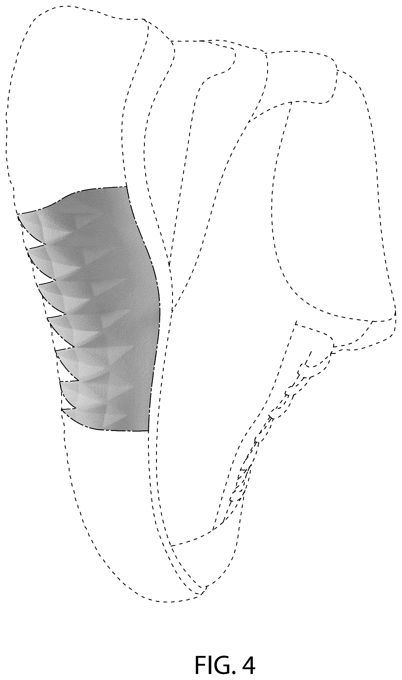 Patent USD1077430 Figure 4 – Shoe sole
