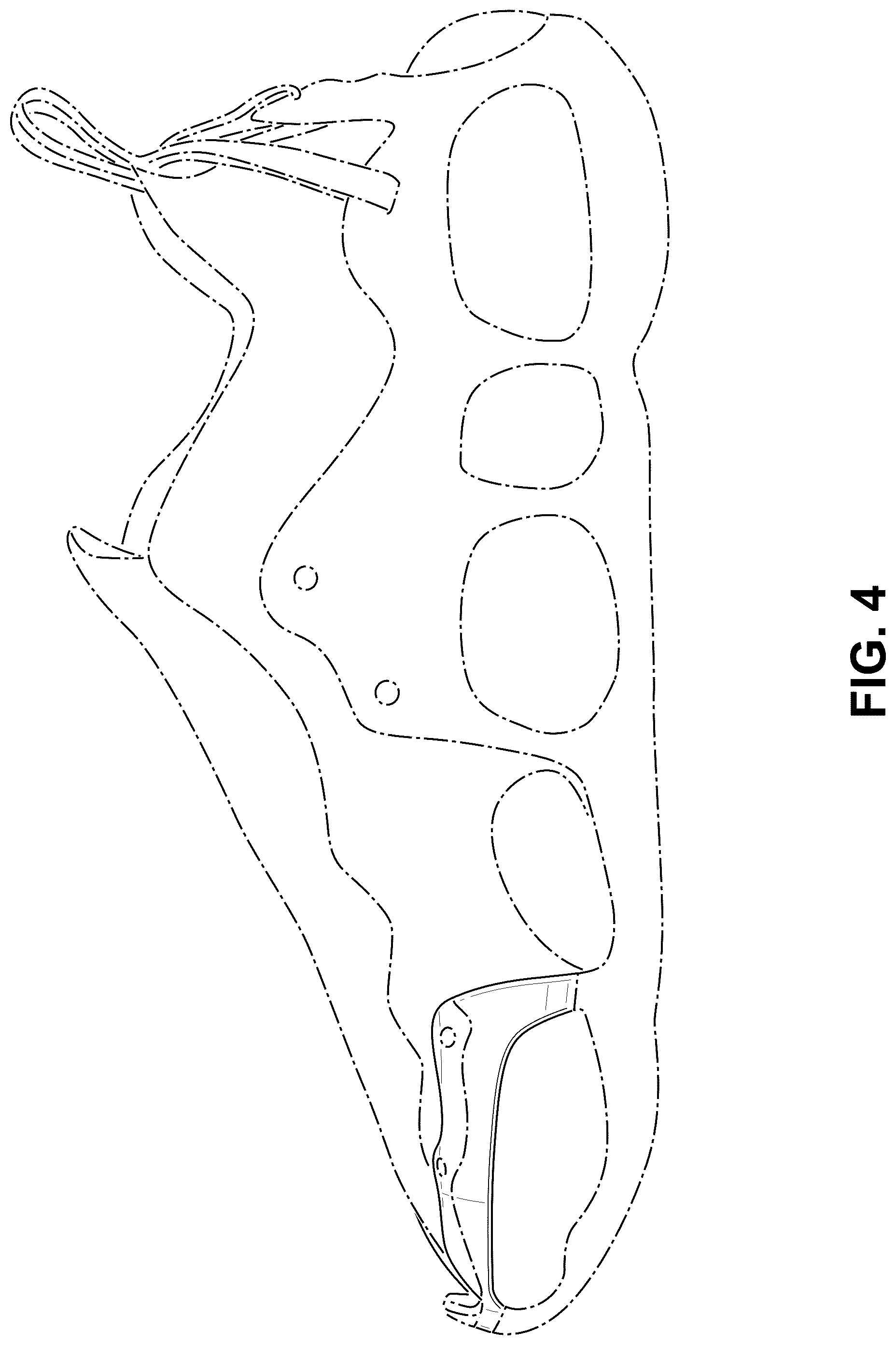 Patent USD1077432 Figure 4 – Shoe