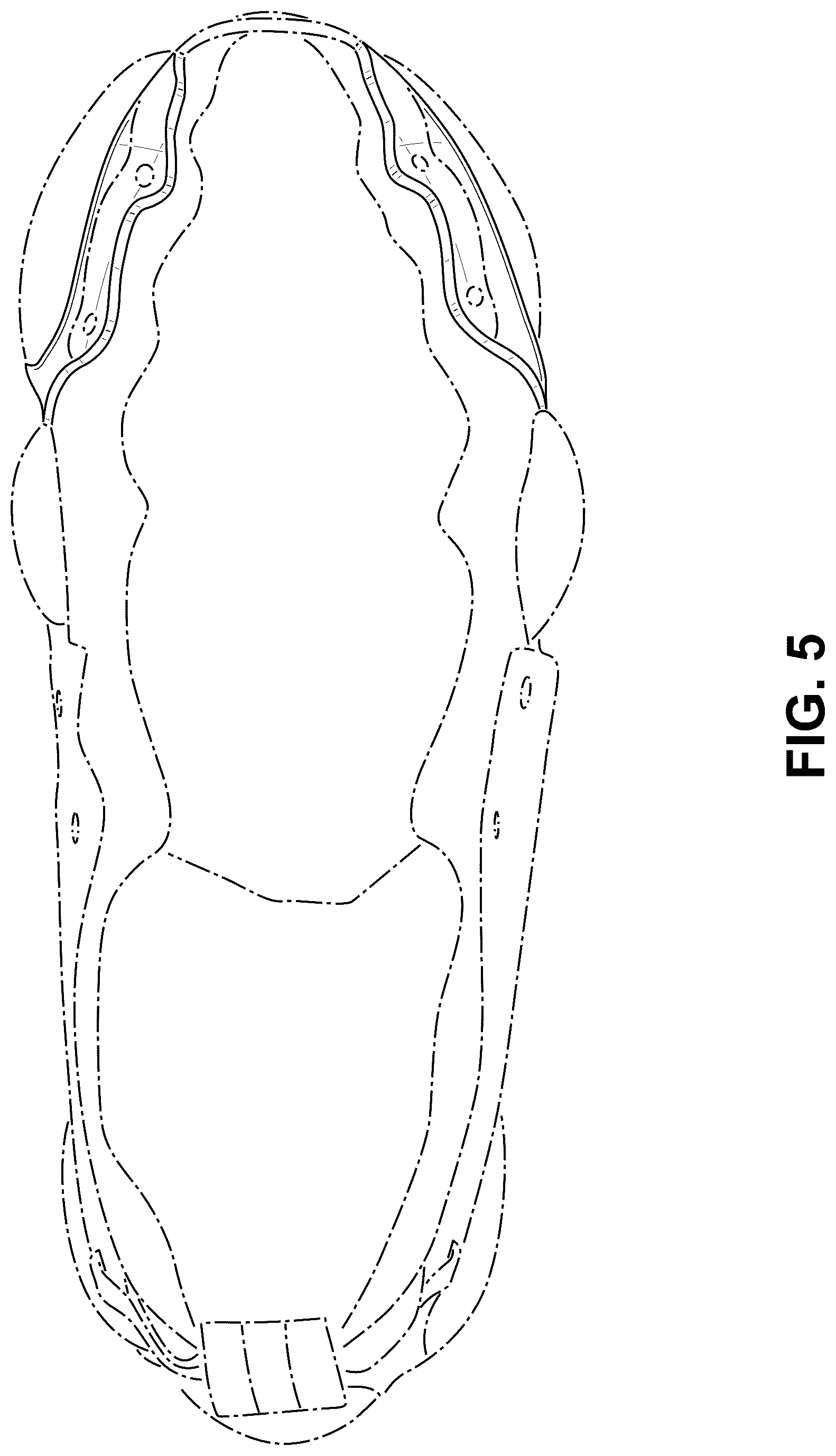 Patent USD1077432 Figure 5 – Shoe