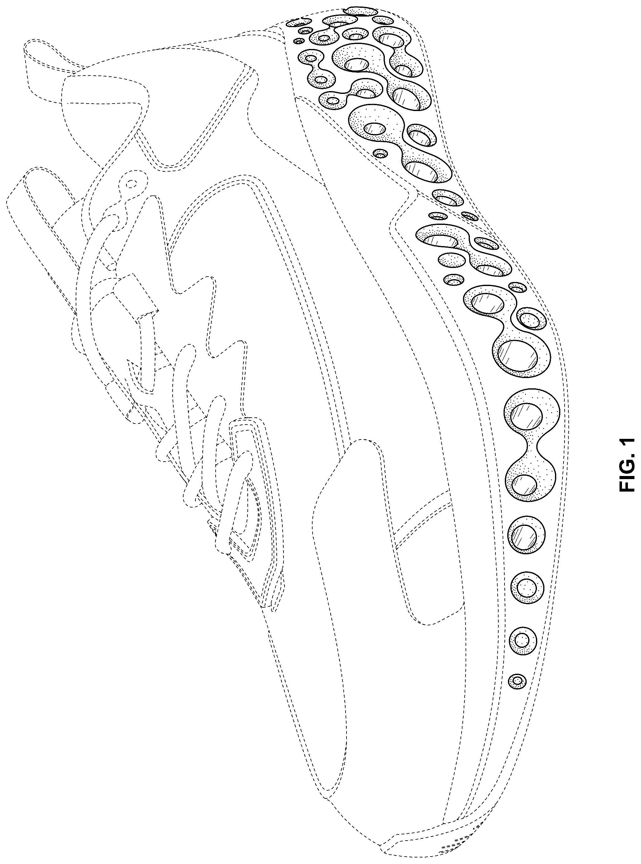 Patent USD1077435 Figure 1 – Shoe