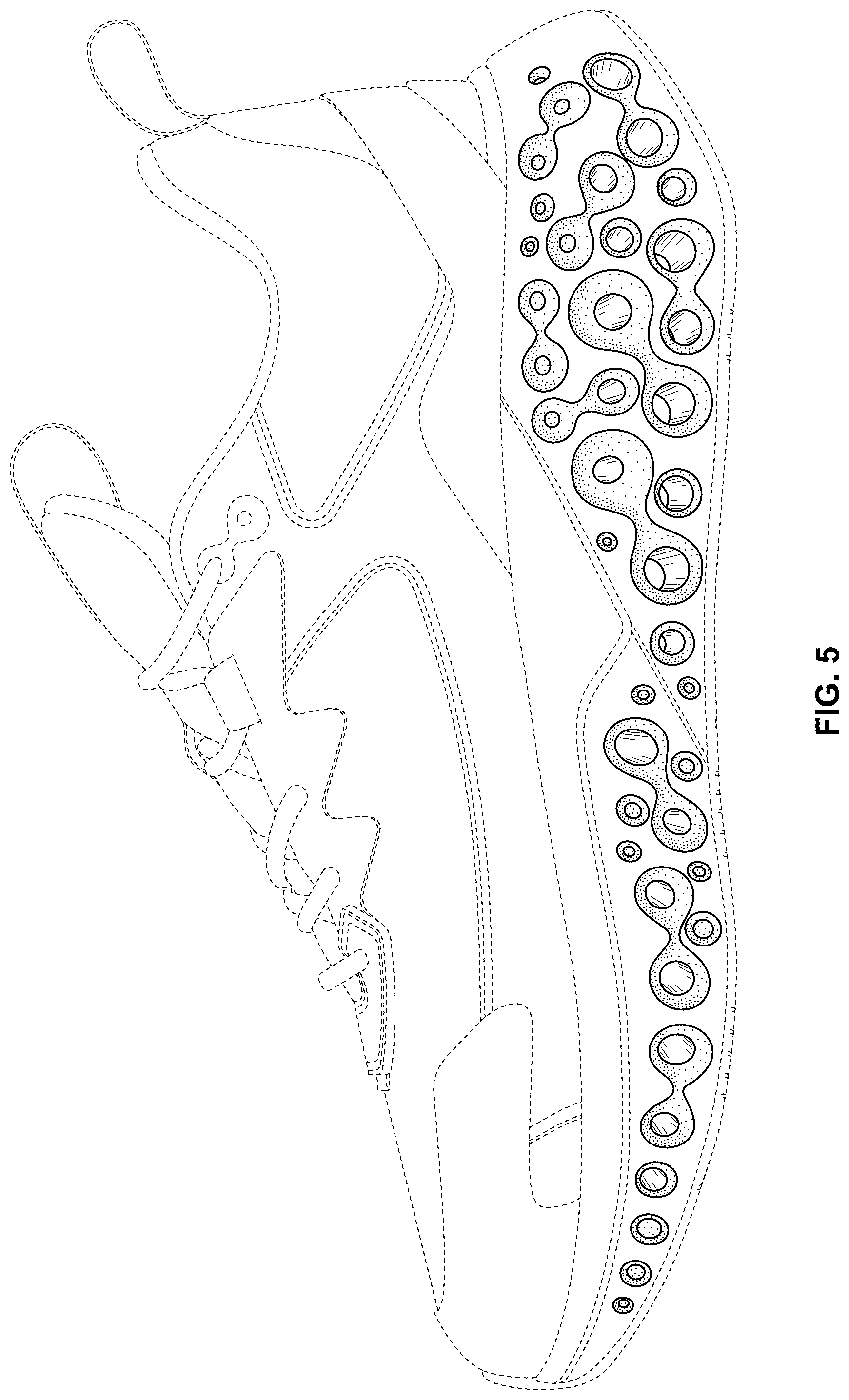 Patent USD1077435 Figure 5 – Shoe
