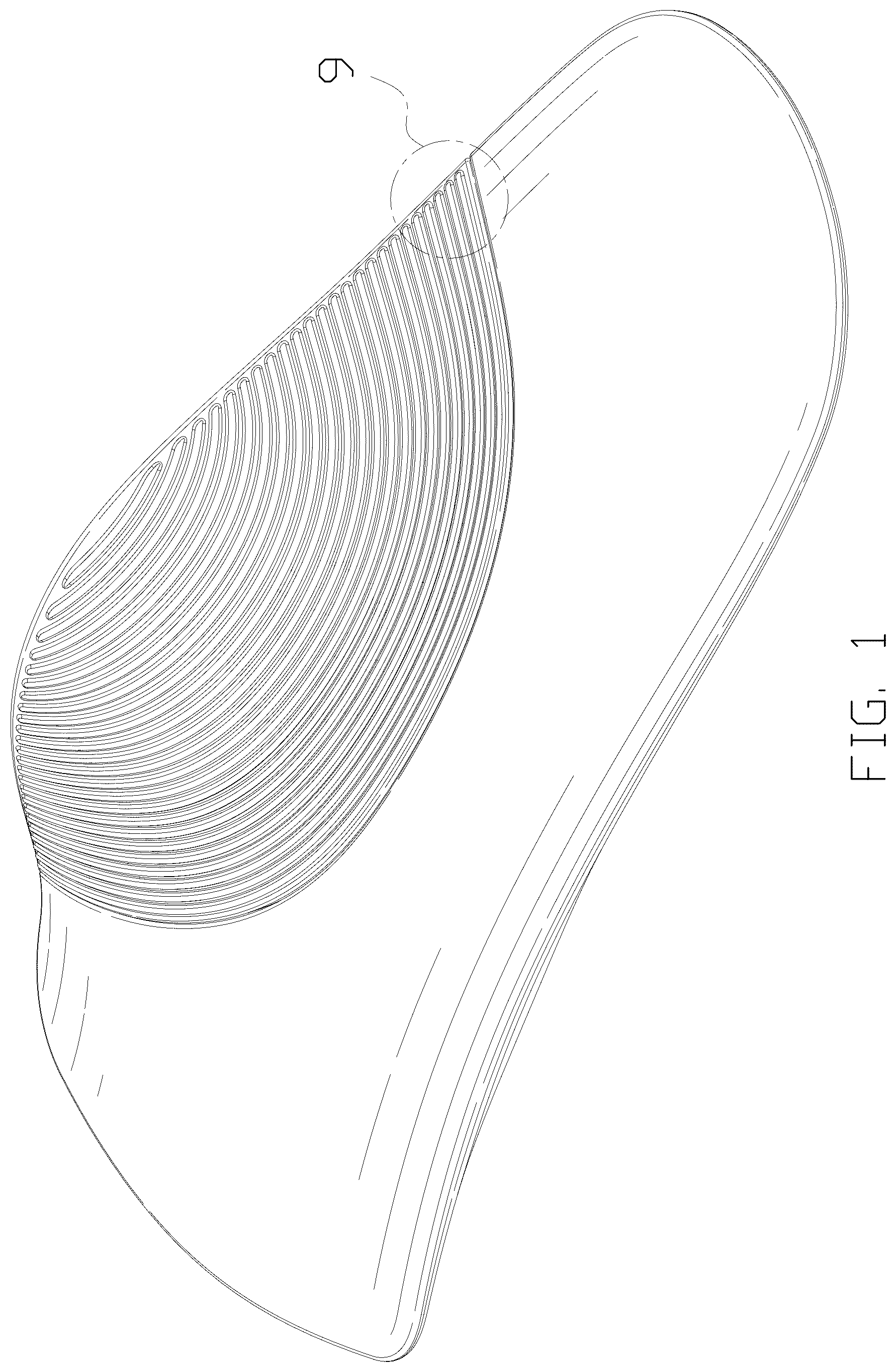 Patent USD1077447 Figure 1 – Arch support insole