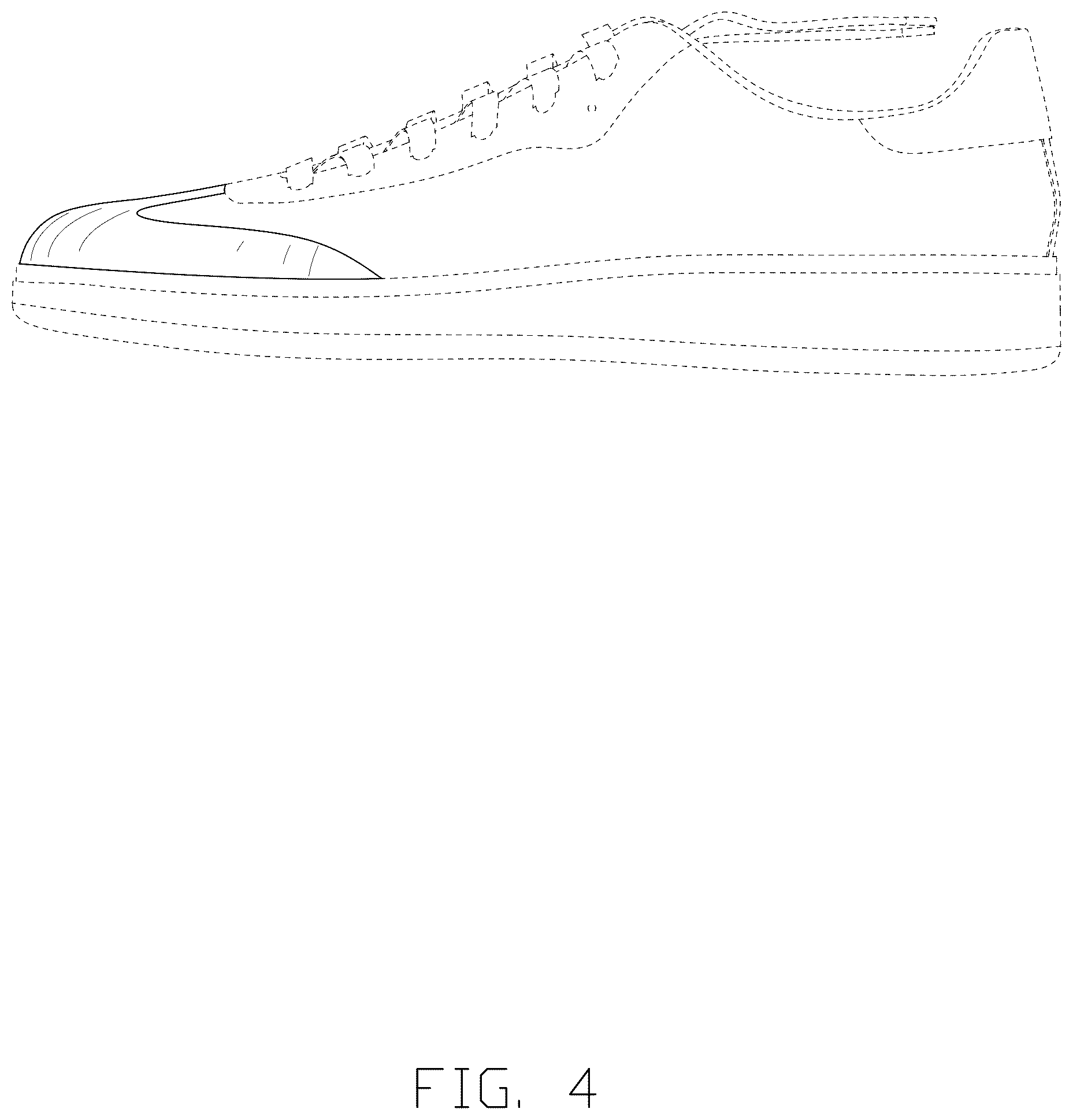 Patent USD1077452 Figure 4 – Shoe