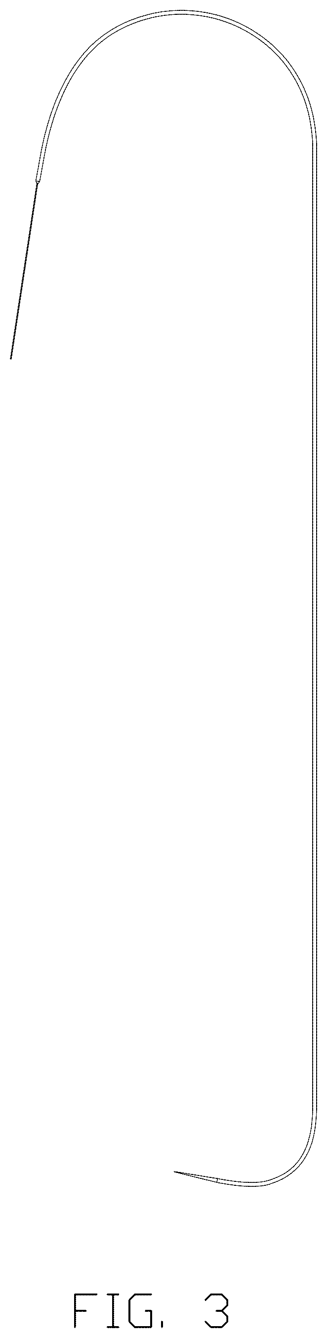 Patent USD1077458 Figure 3 – Curved beading needle