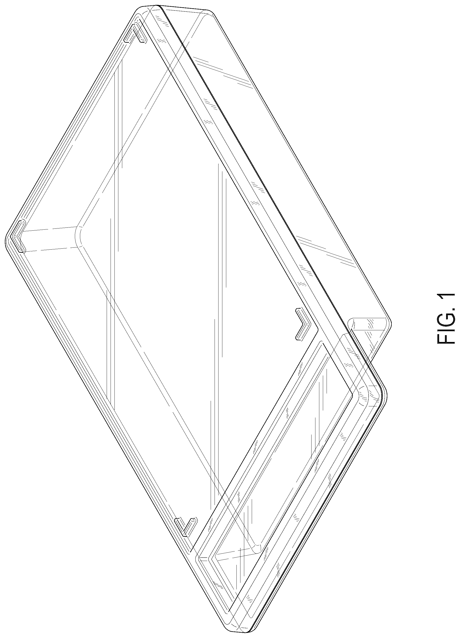 Patent USD1077460 Figure 1 – Transparent case for a media cassette or video game cartridge