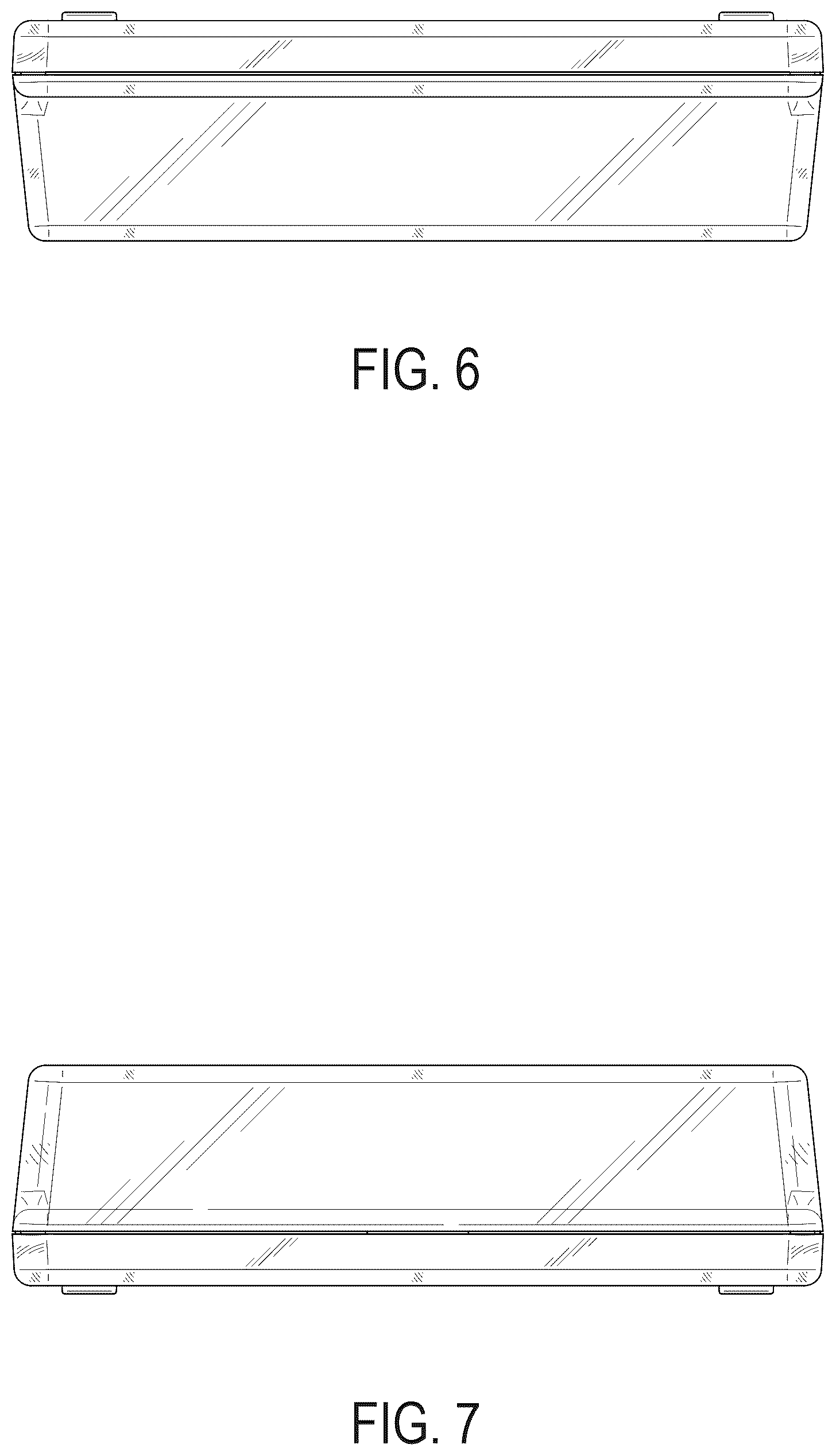 Patent USD1077460 Figure 5 – Transparent case for a media cassette or video game cartridge