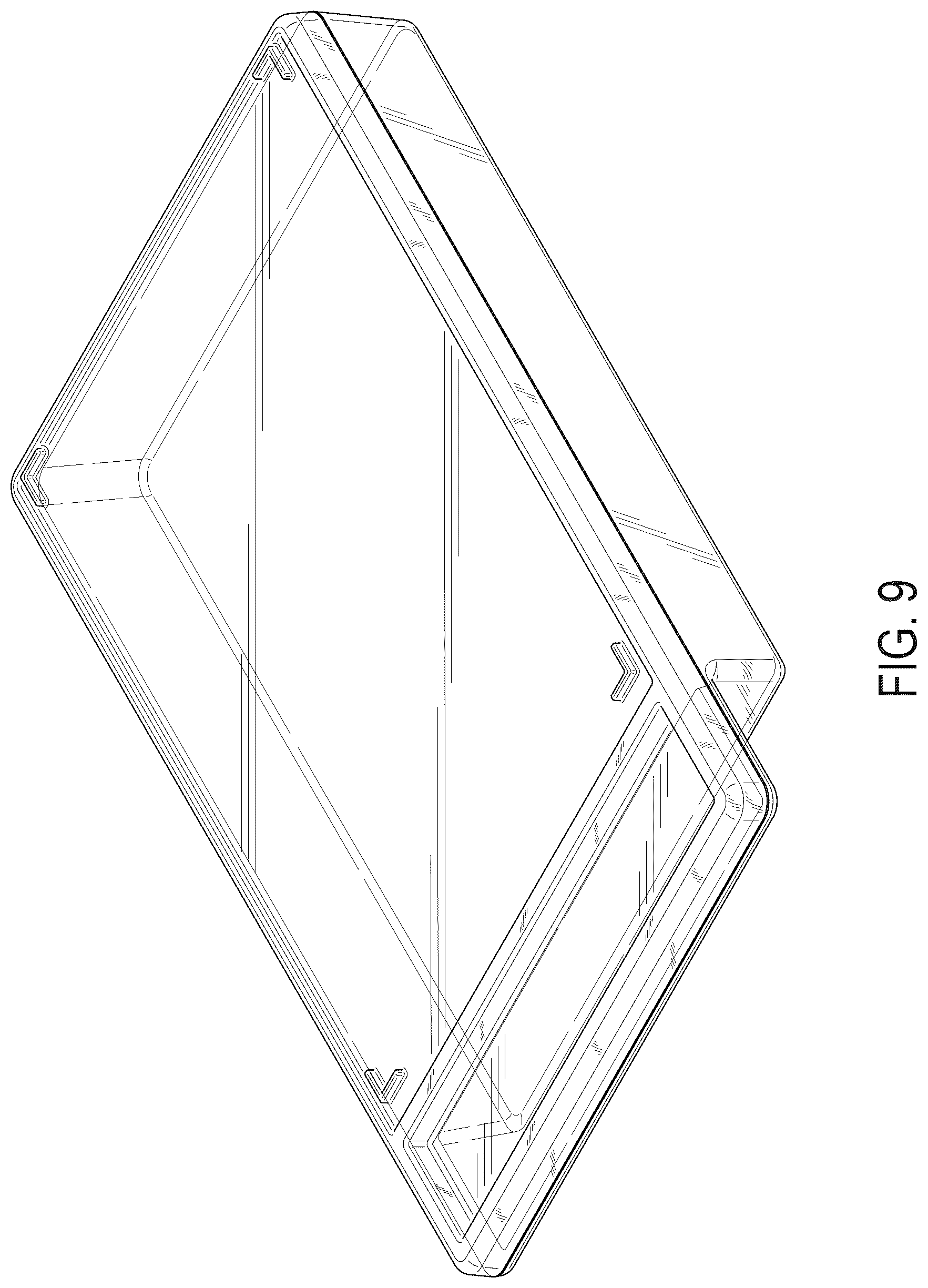 Patent USD1077460 Figure 7 – Transparent case for a media cassette or video game cartridge