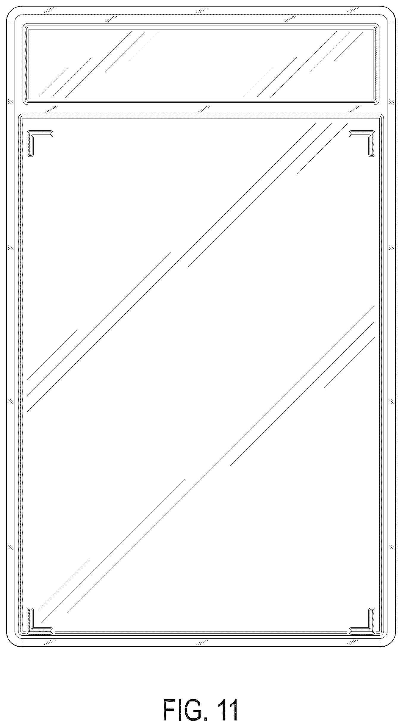 Patent USD1077460 Figure 9 – Transparent case for a media cassette or video game cartridge