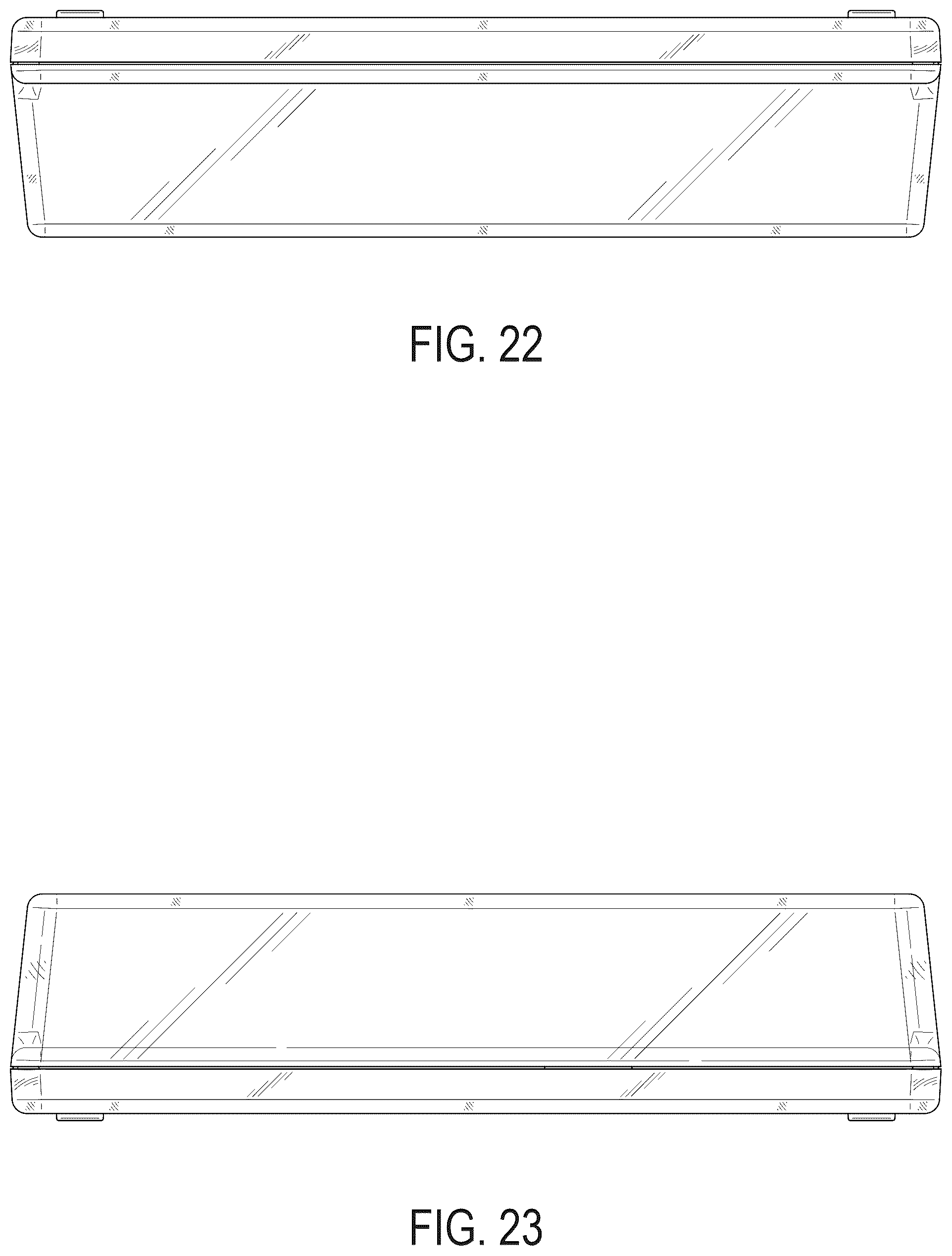 Patent USD1077460 Figure 17 – Transparent case for a media cassette or video game cartridge