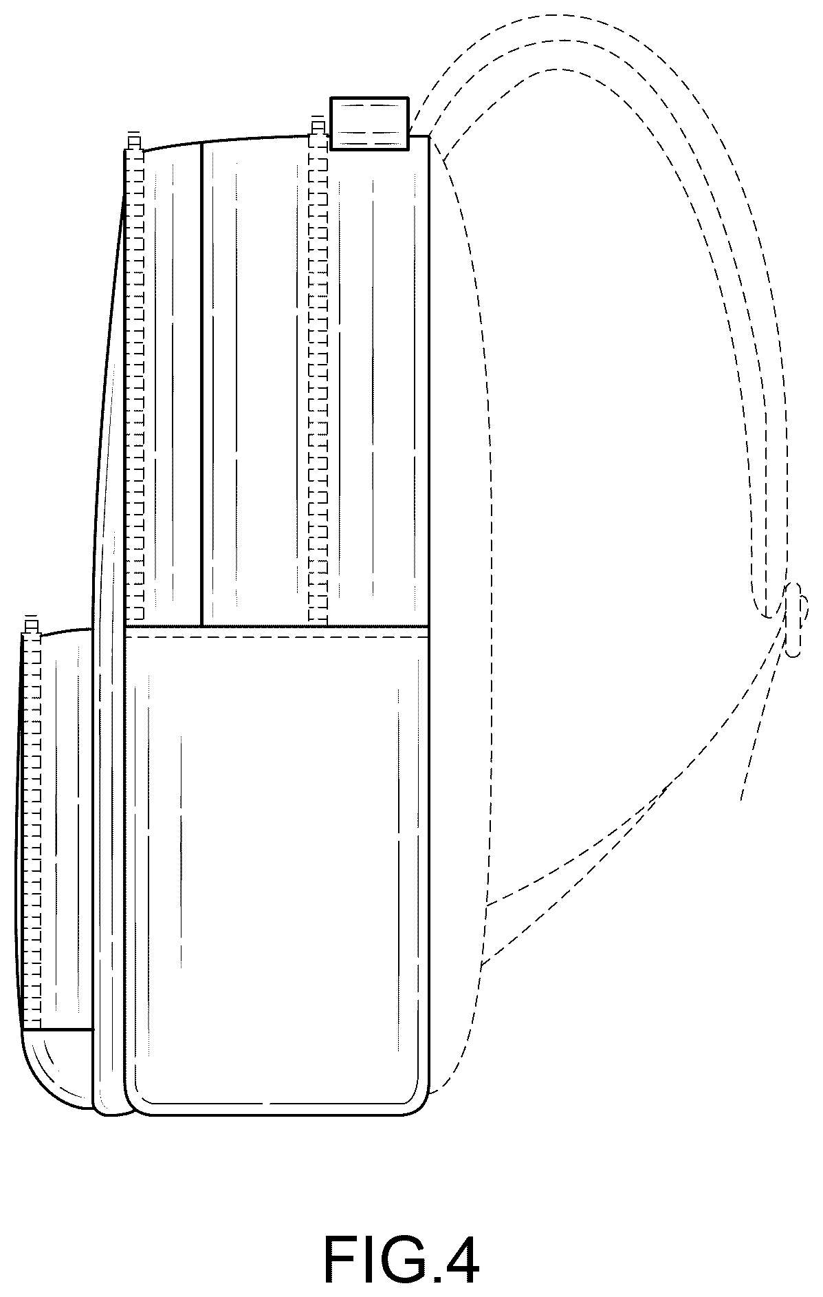 Patent USD1077463 Figure 4 – Solar backpack