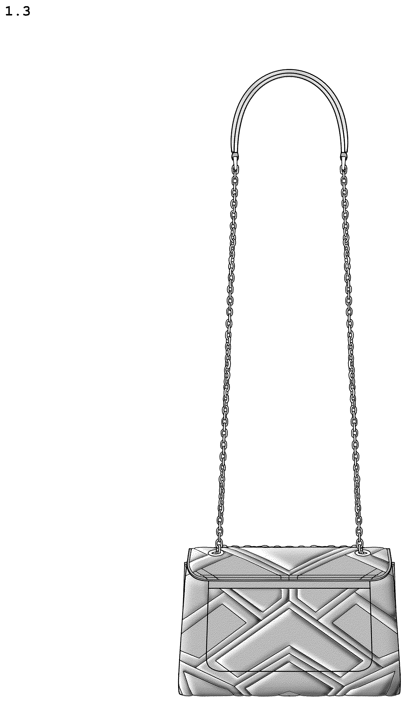 Patent USD1077464 Figure 3 – Bag