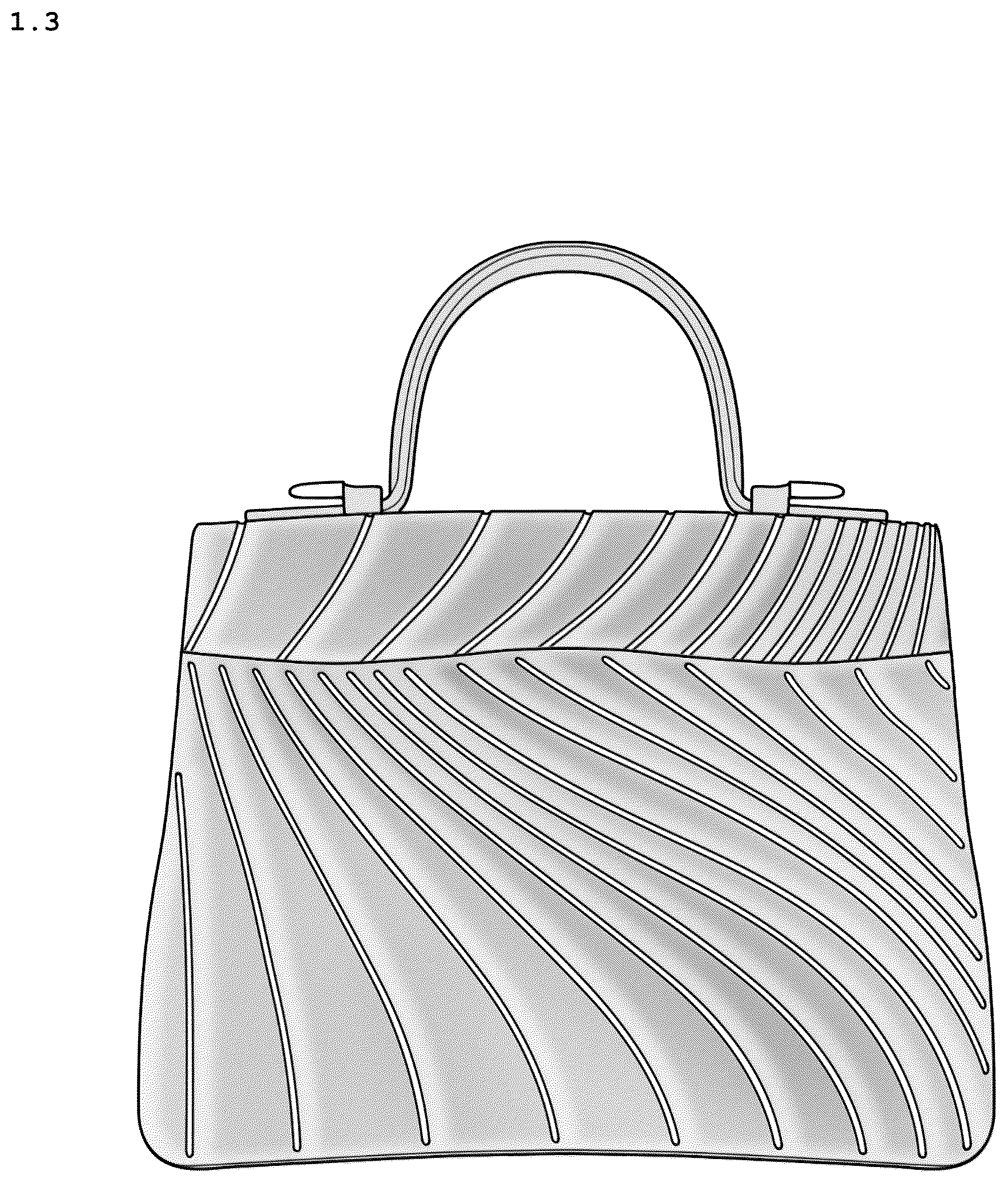 Patent USD1077465 Figure 3 – Handbag