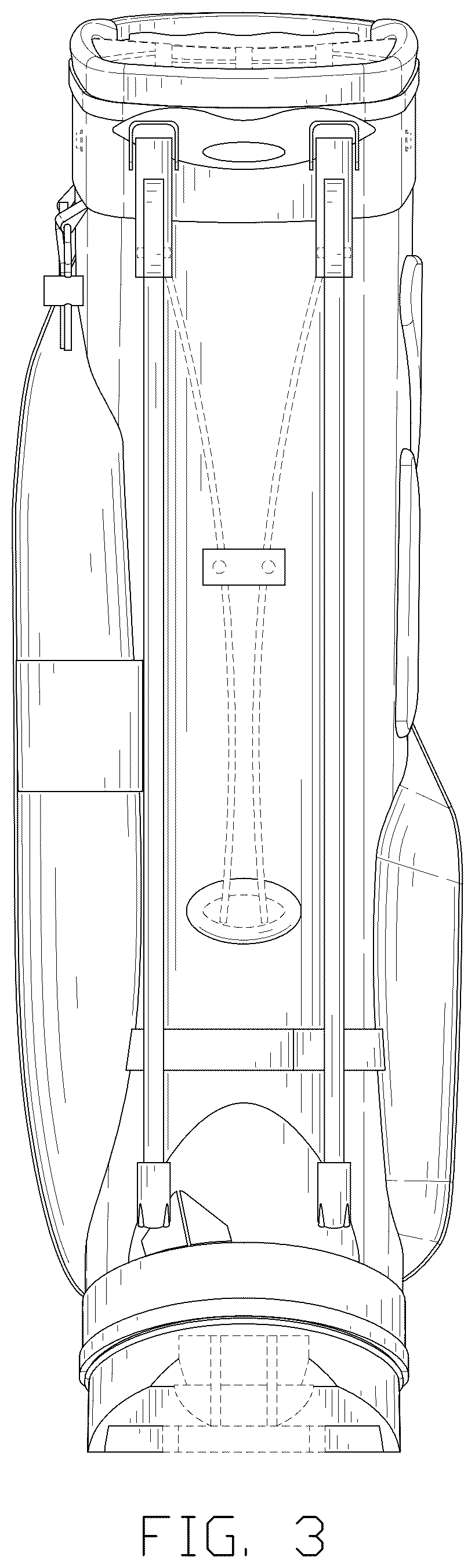 Patent USD1077467 Figure 3 – Golf bag