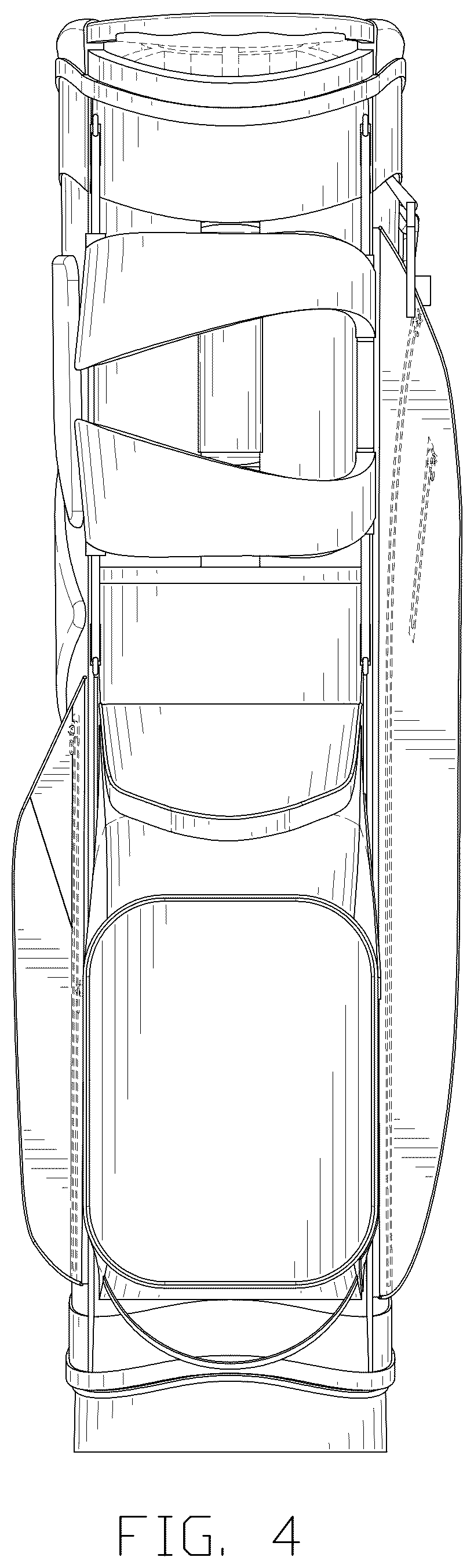 Patent USD1077467 Figure 4 – Golf bag