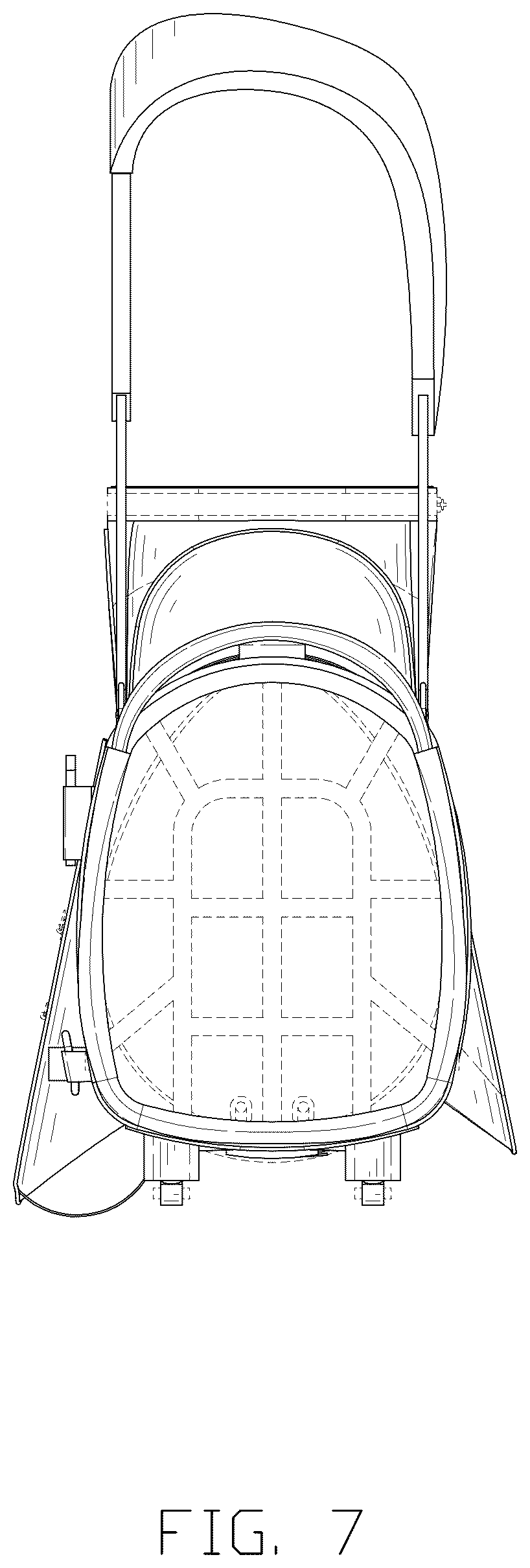 Patent USD1077467 Figure 7 – Golf bag